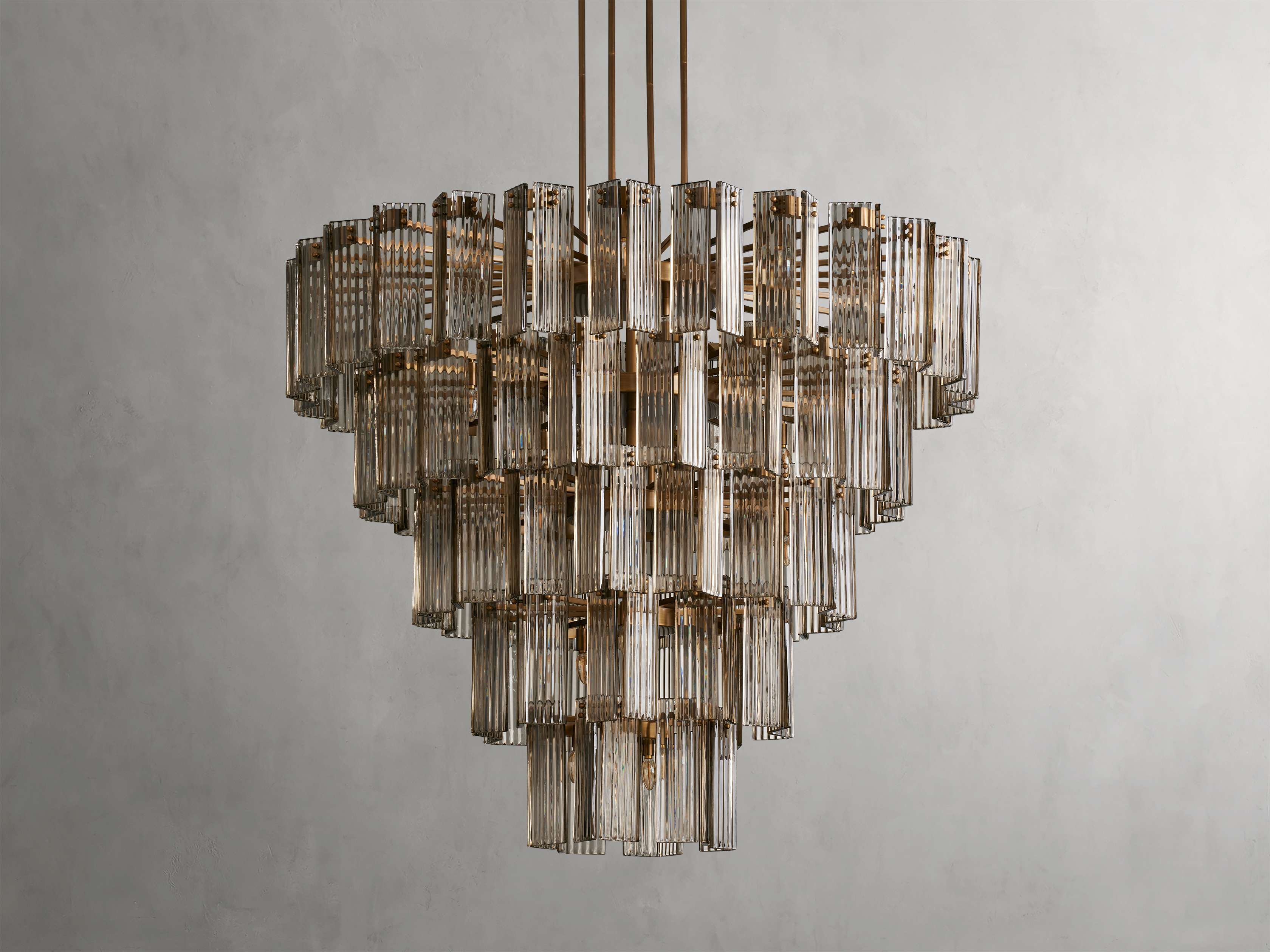 Black Glass Round chandelier - Della Court for dining room view 26