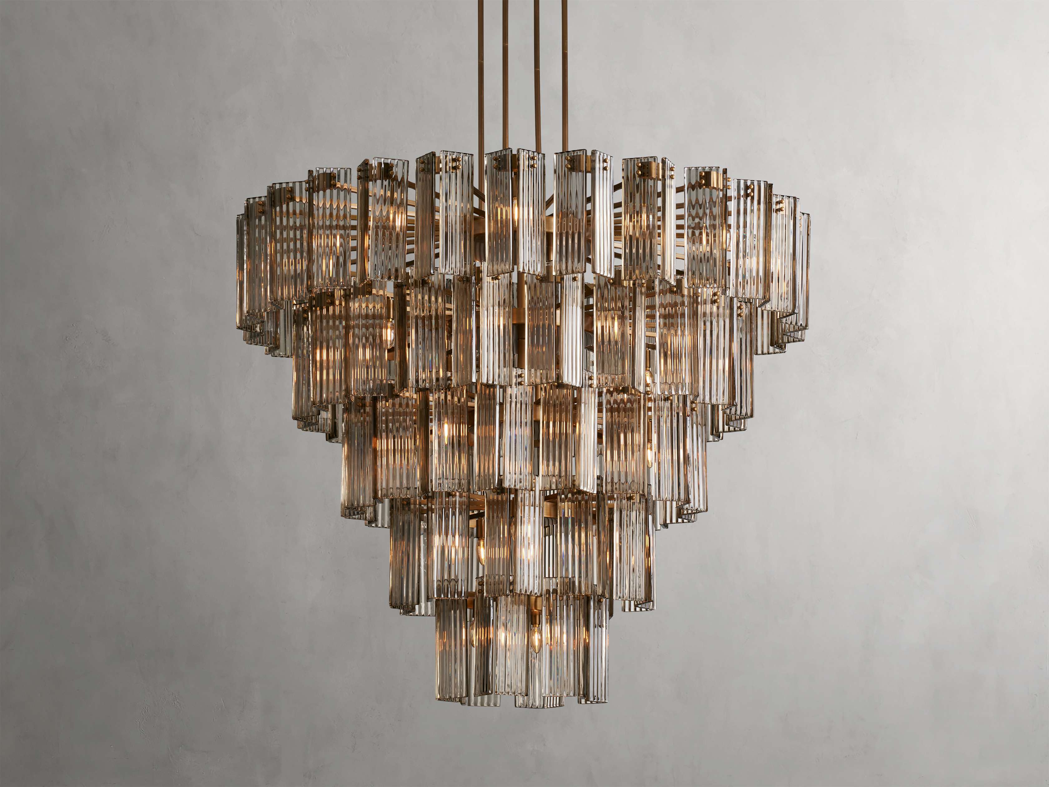 Black Glass Round chandelier - Della Court for dining room view 47