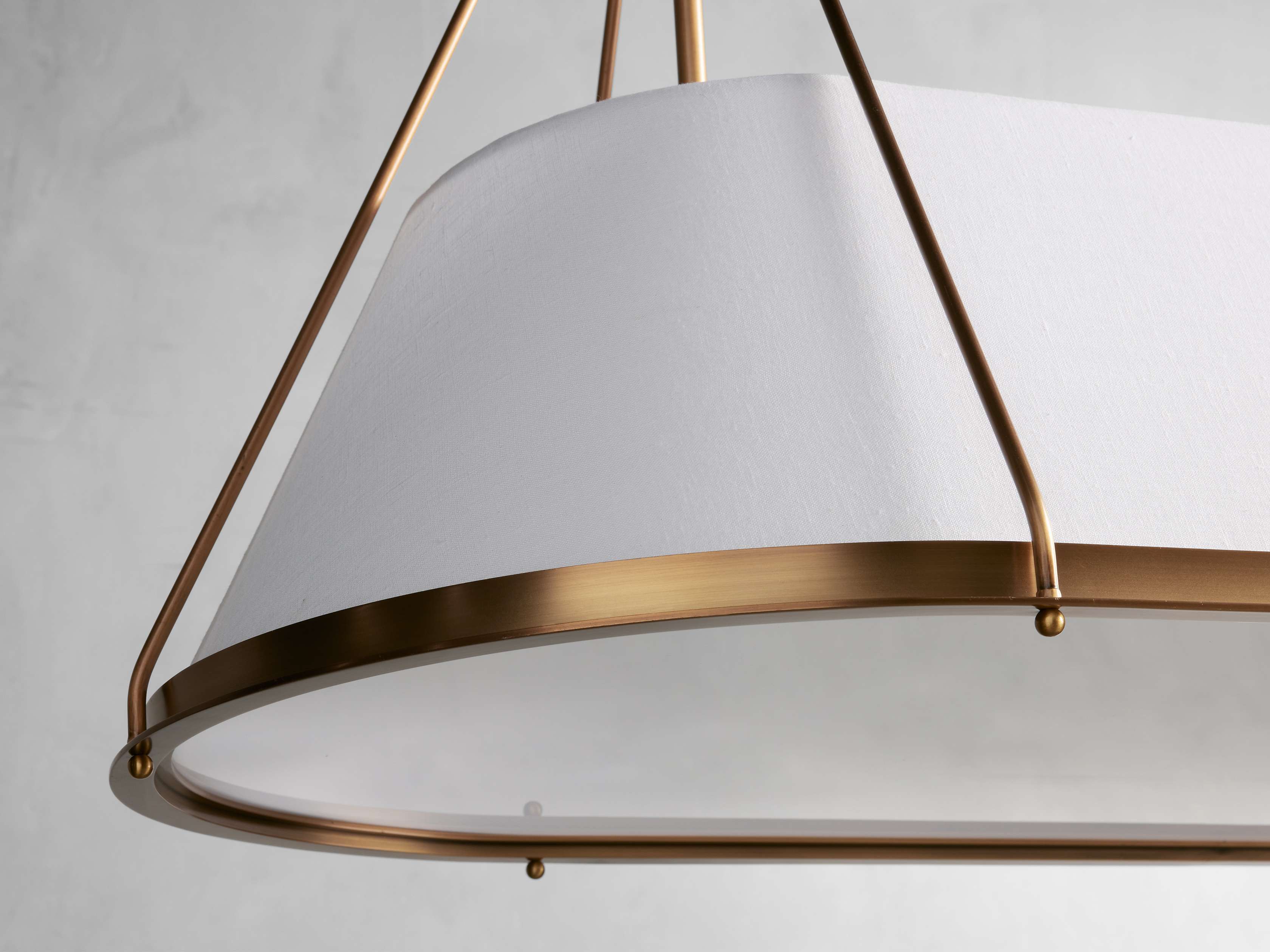 Black Brass Linear chandelier - Winslow Wisp for dining room view 6