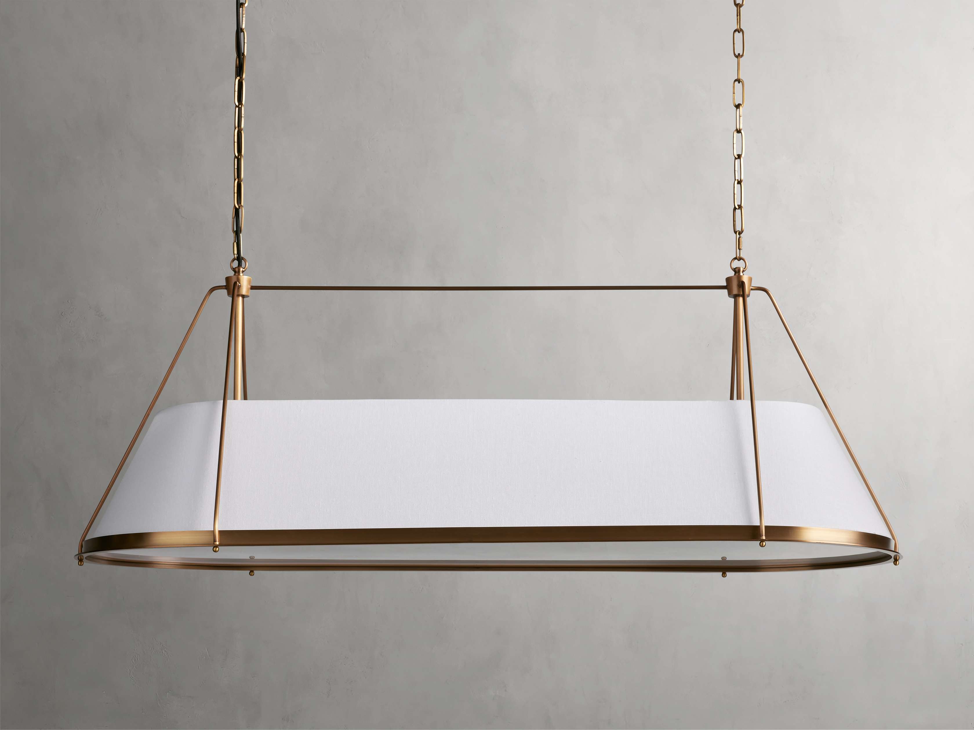 Black Brass Linear chandelier - Winslow Wisp for dining room view 5