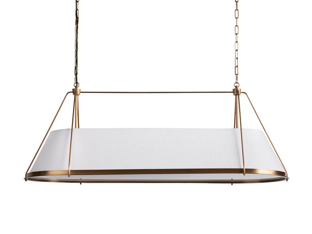 Black Brass Linear chandelier - Winslow Wisp for dining room view 8