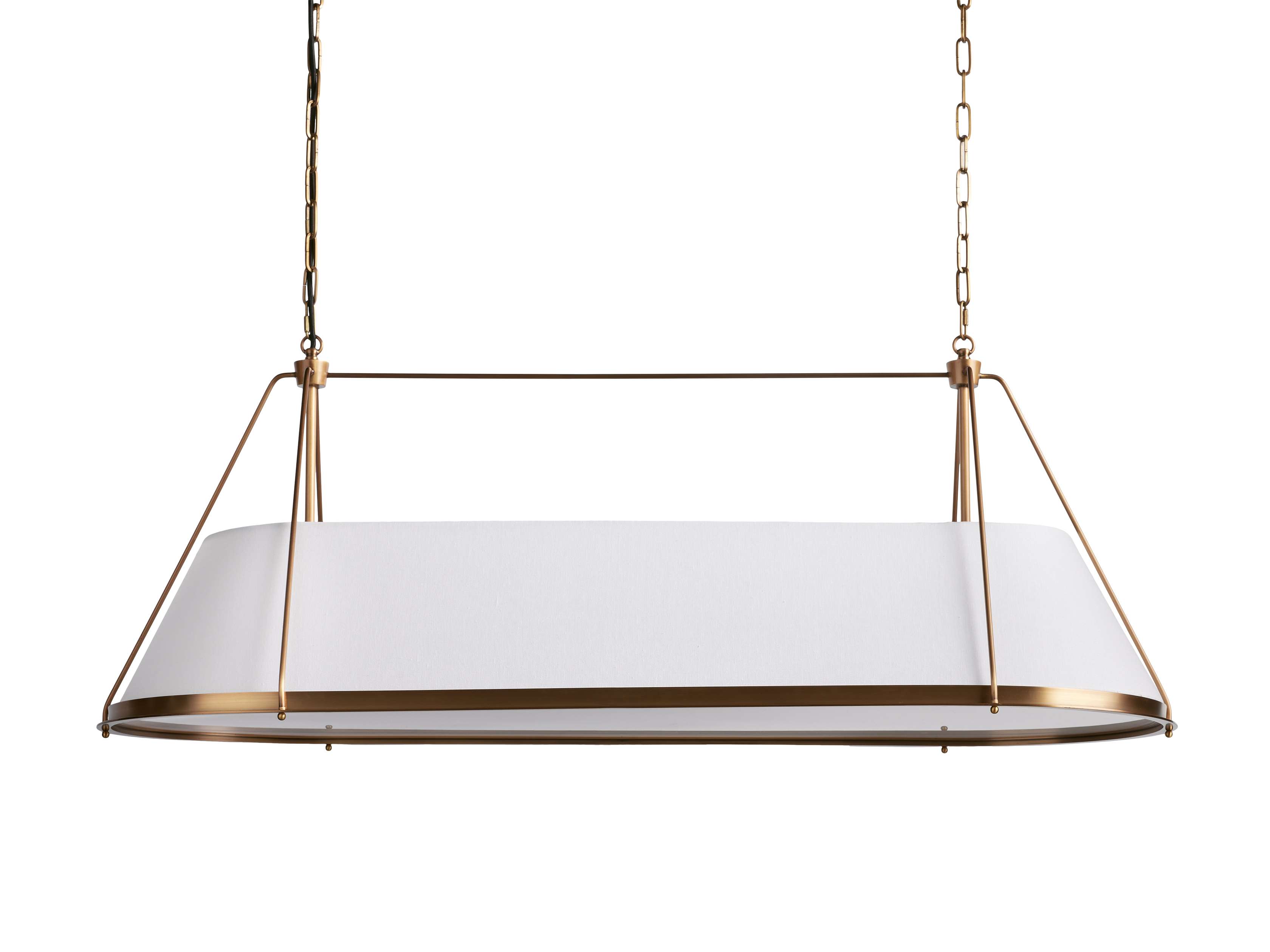 Black Brass Linear chandelier - Winslow Wisp for dining room view 8