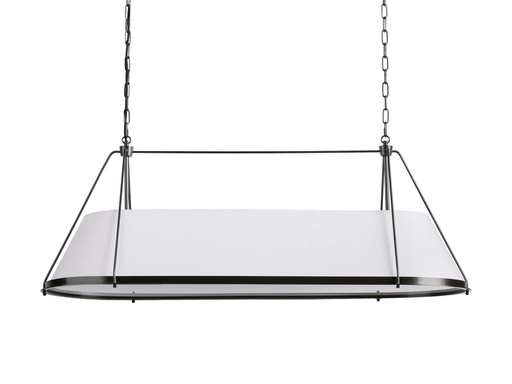 Black Brass Linear chandelier - Winslow Wisp for dining room view 3