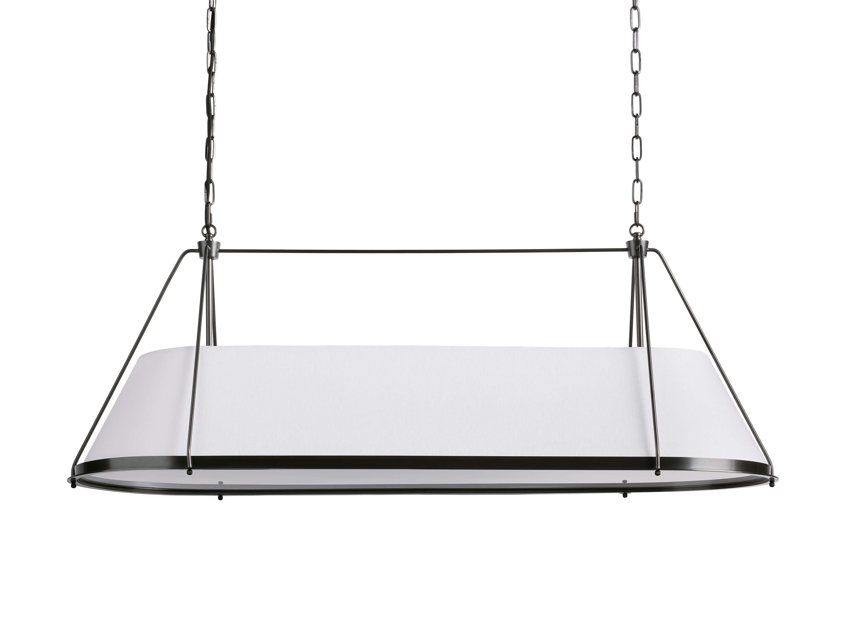 Black Brass Linear chandelier - Winslow Wisp for dining room view 3