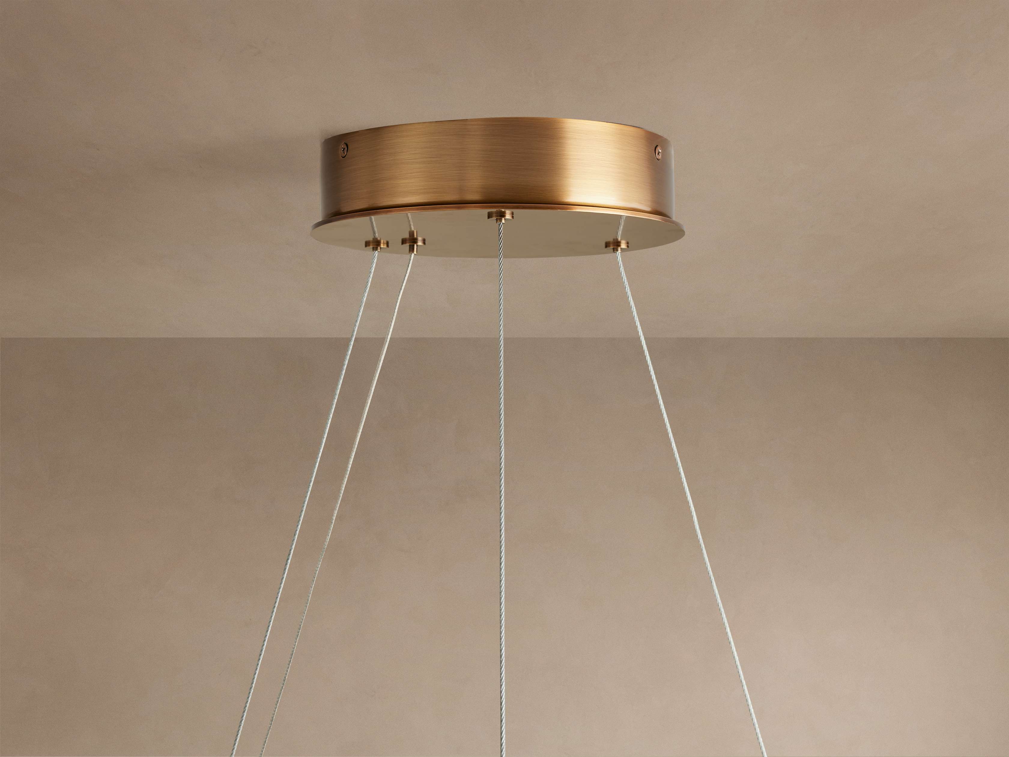 Clear Alabaster chandelier - Quinn Wisp for dining room view 9