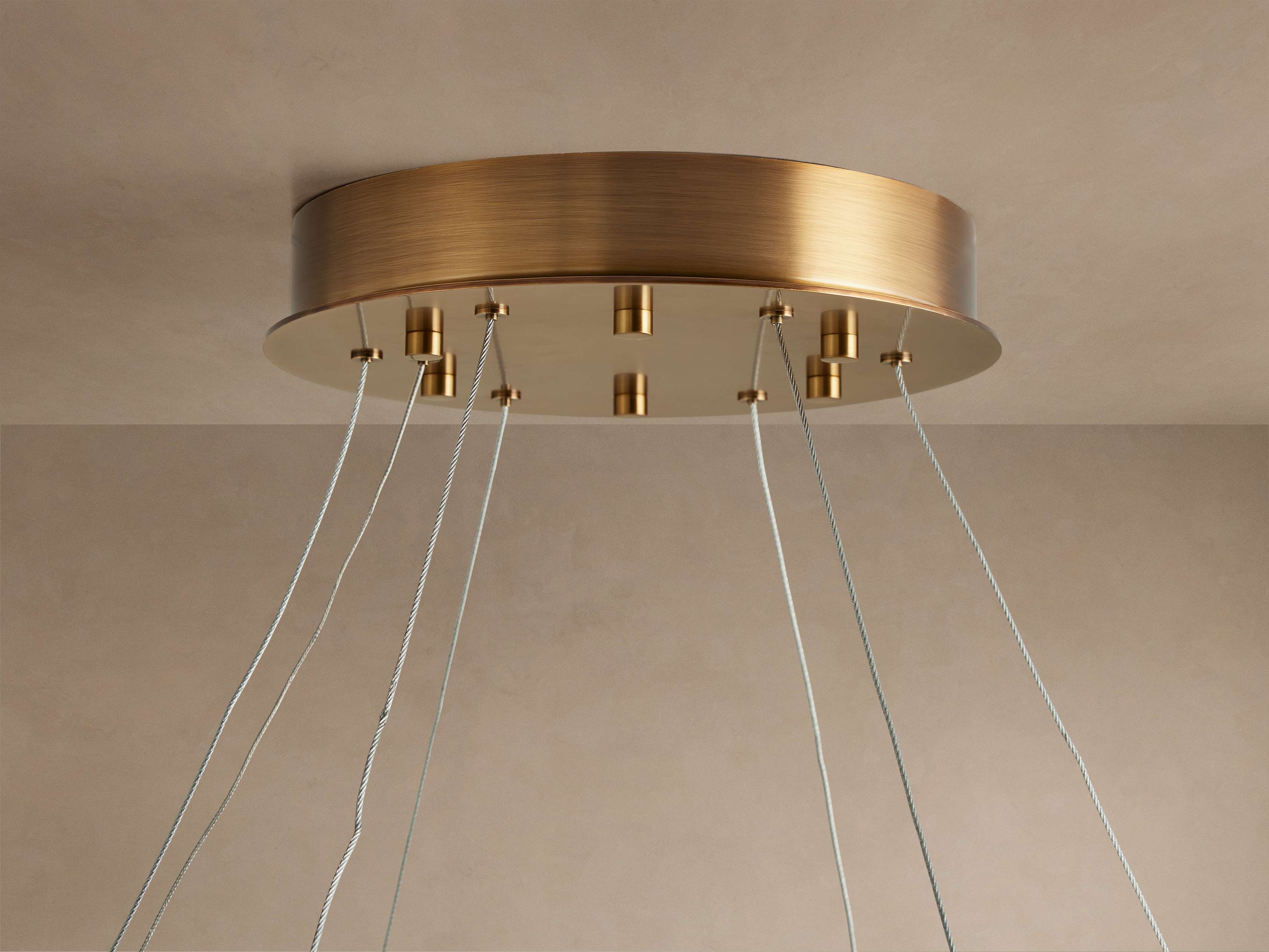 Clear Alabaster chandelier - Quinn Wisp for dining room view 3