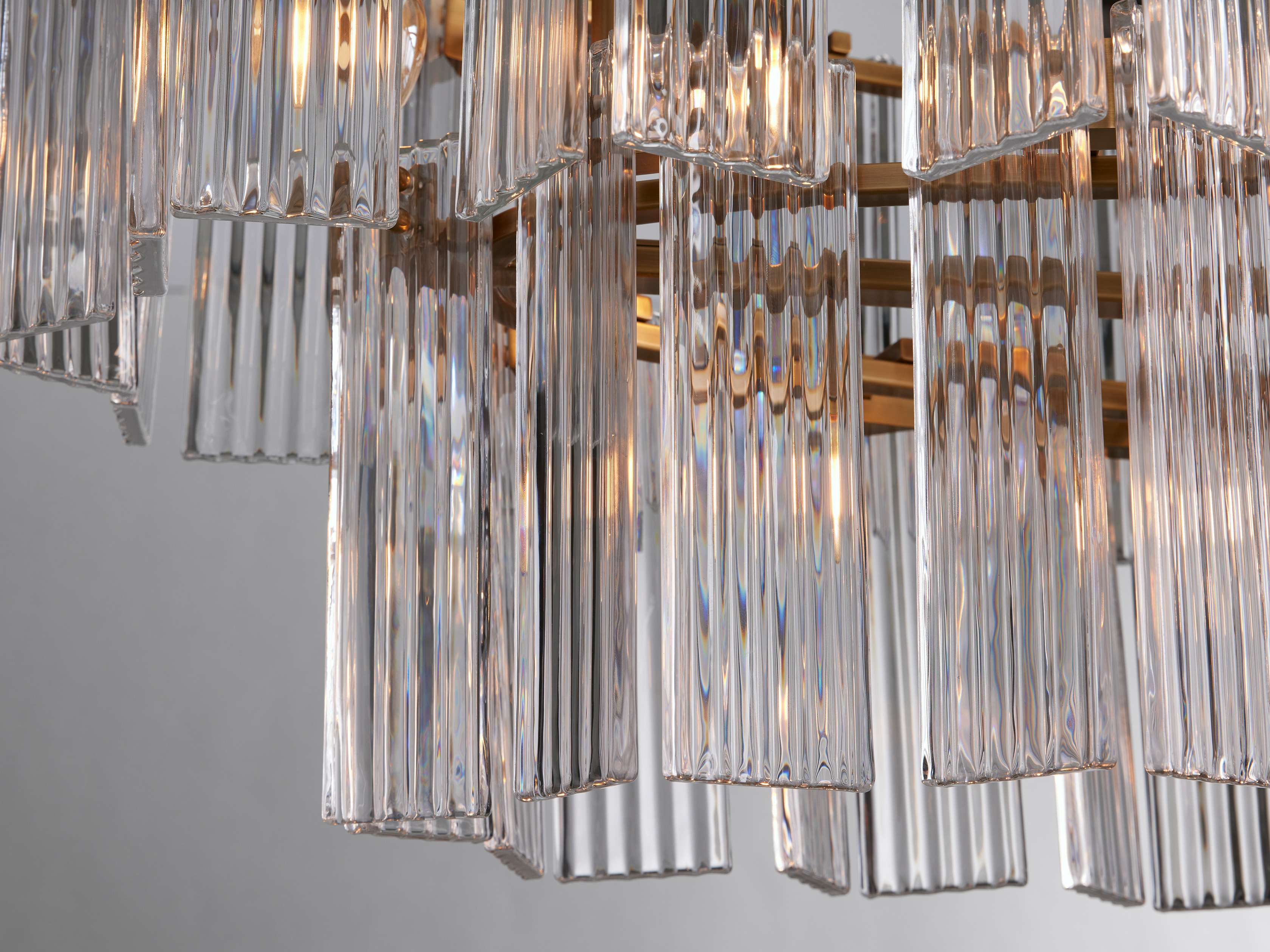 Black Glass Round chandelier - Isla Court for dining room view 32
