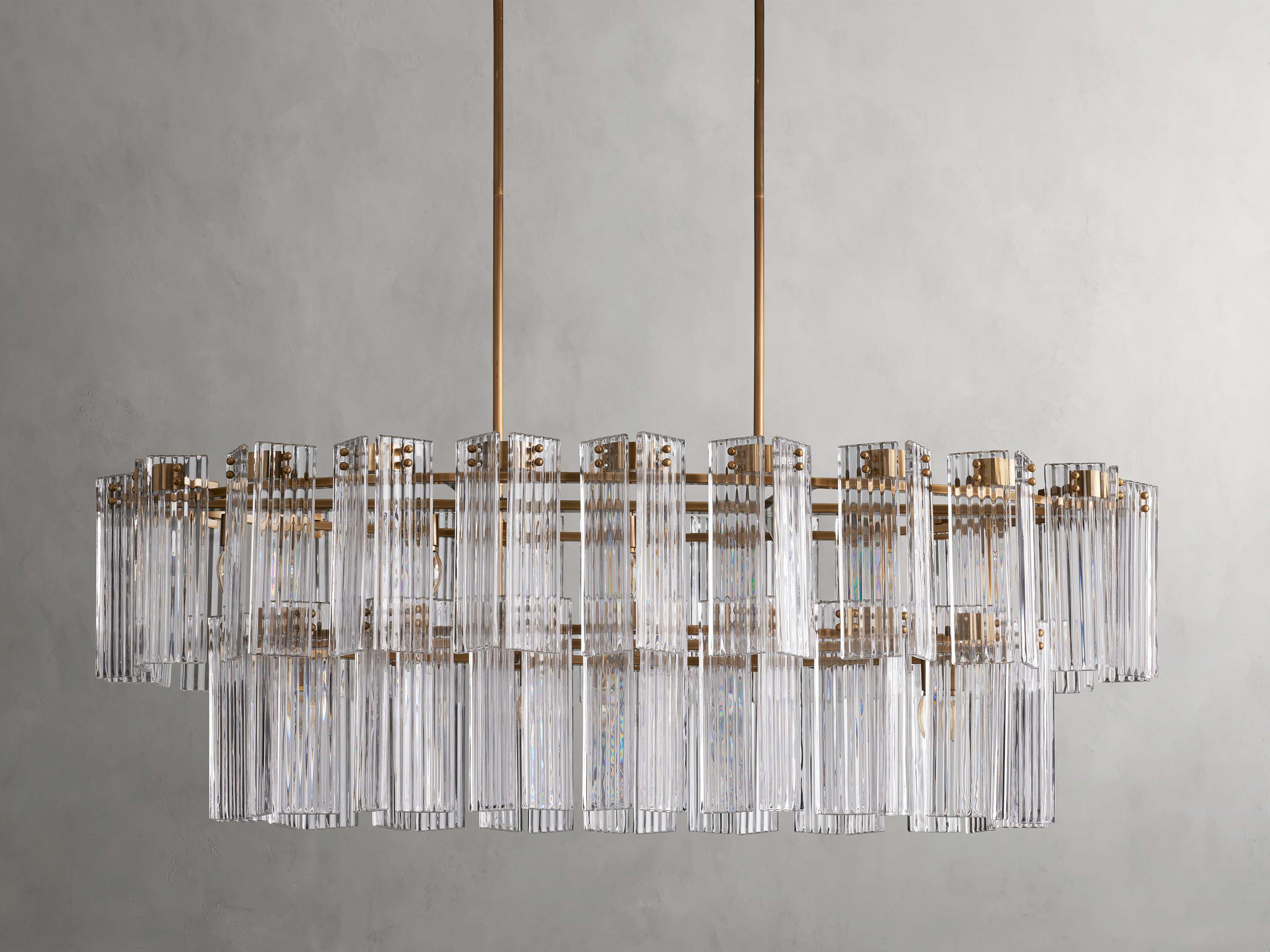 Black Glass Round chandelier - Isla Court for dining room view 31