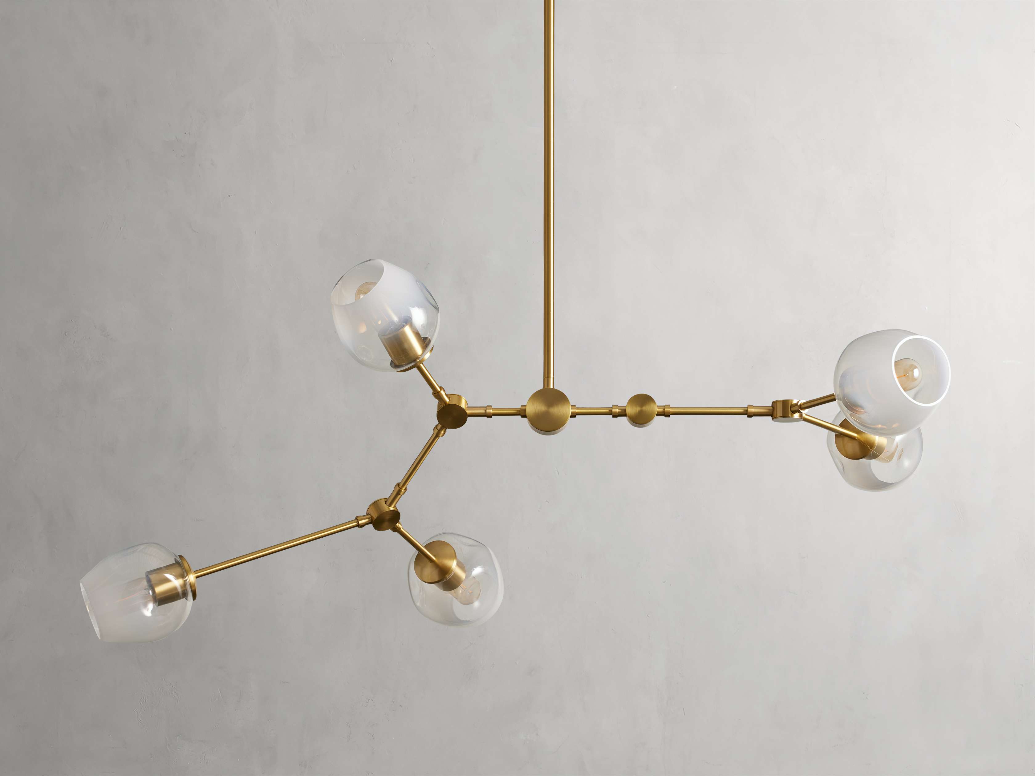 Clear Glass chandelier - Aurelia Court for dining room view 9