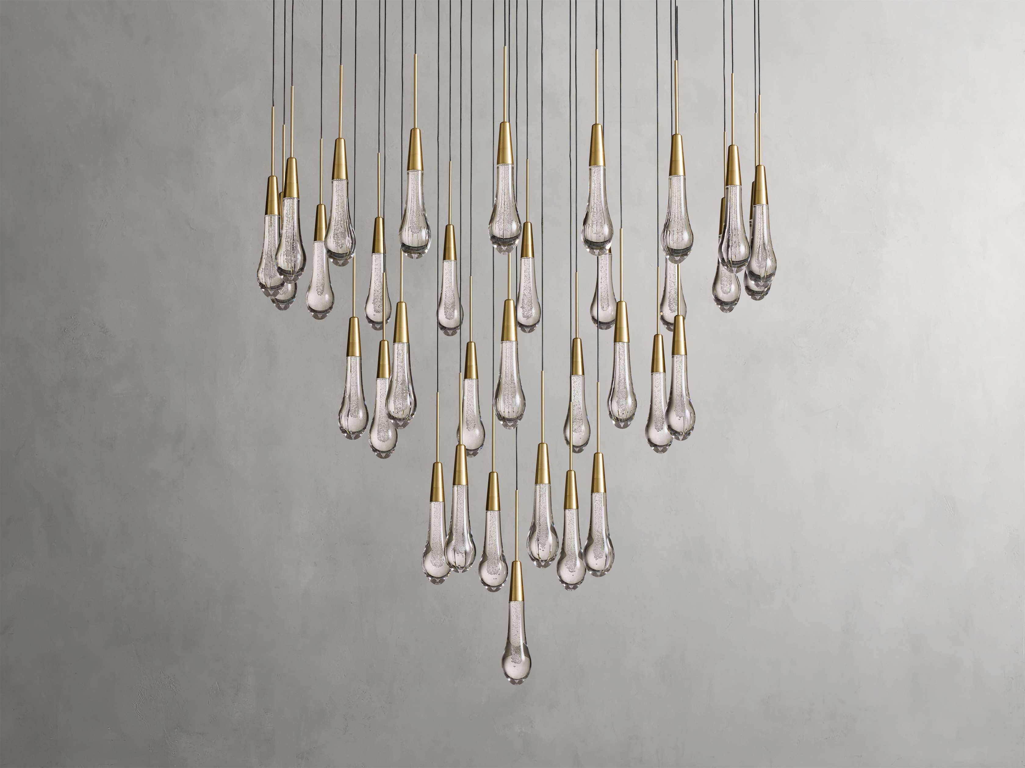 Black Glass Round chandelier - Eden Court for dining room view 16