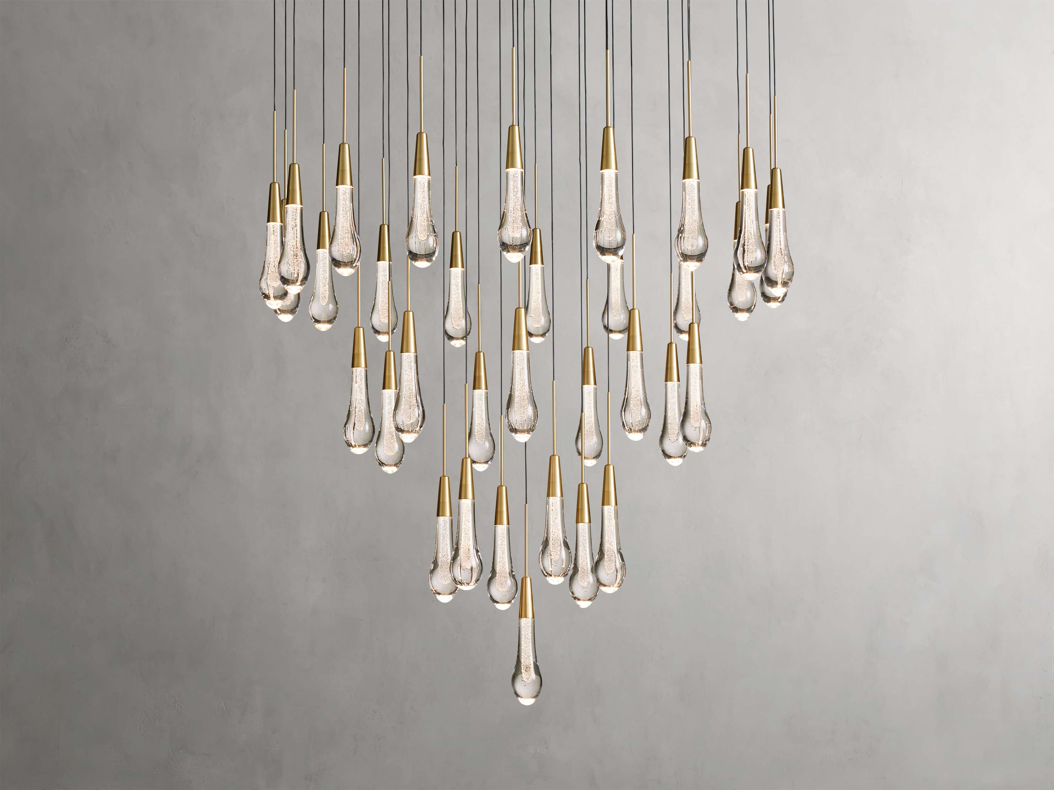 Black Glass Round chandelier - Eden Court for dining room view 23