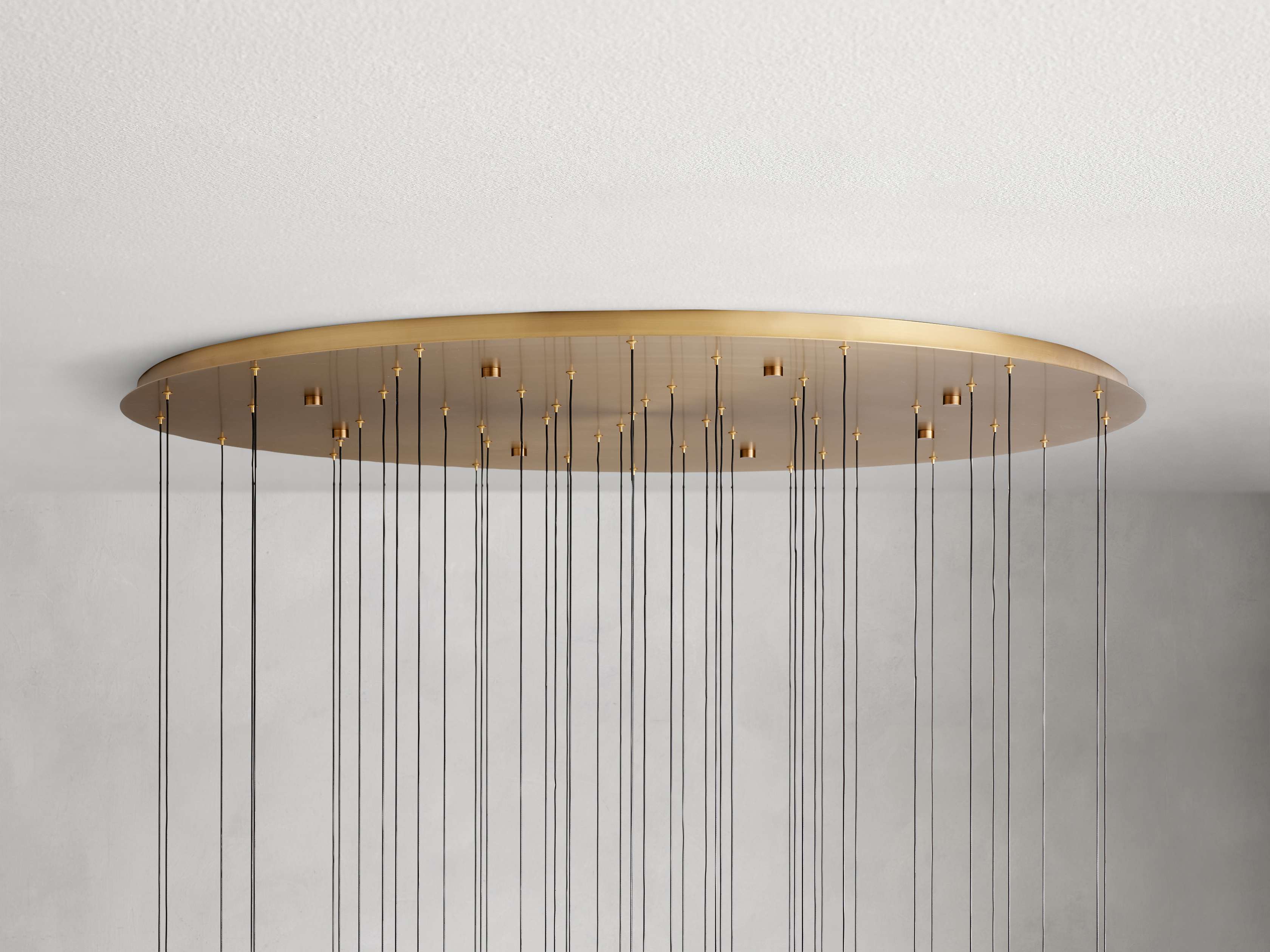 Black Glass Round chandelier - Eden Court for dining room view 26