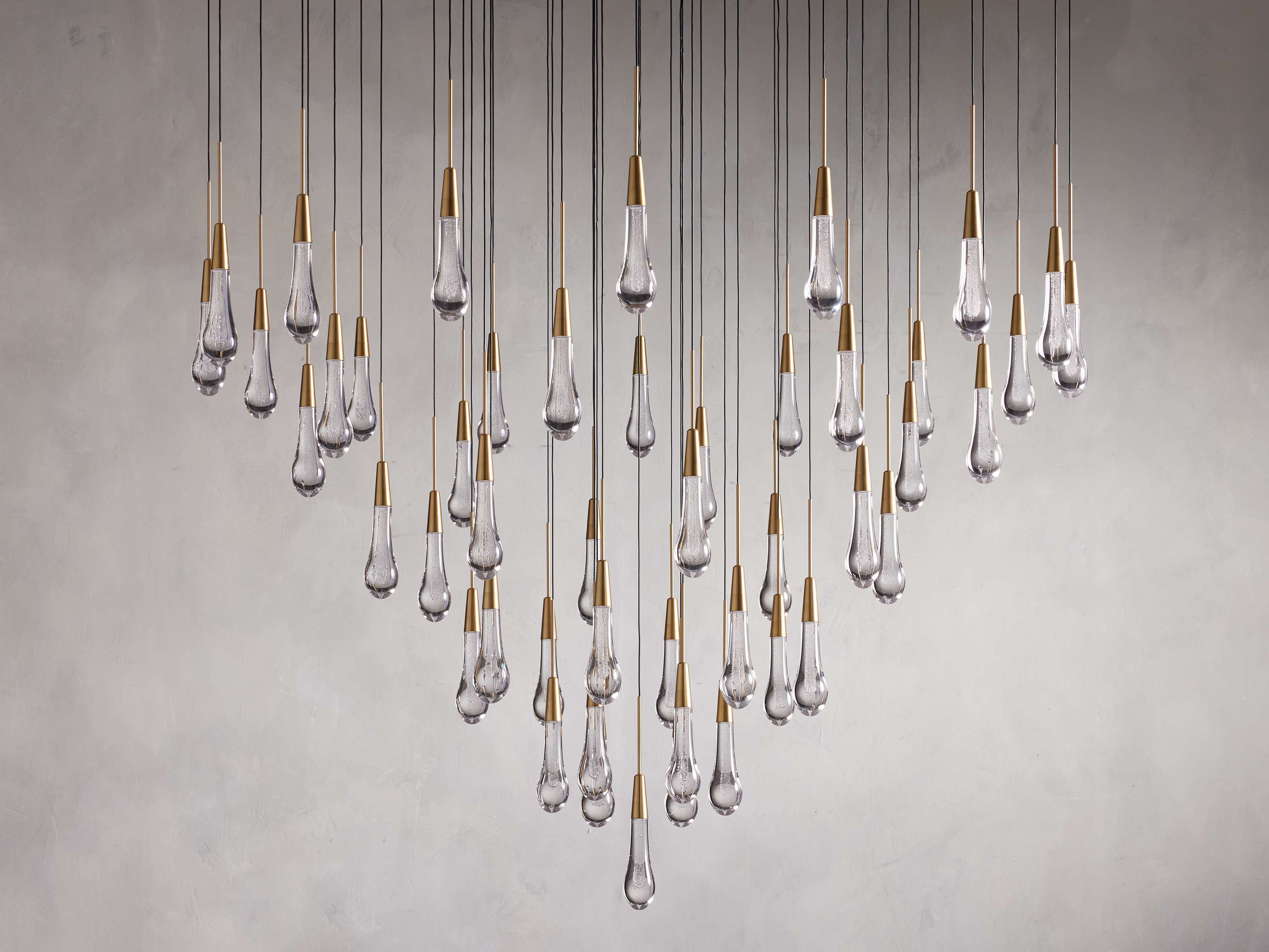 Black Glass Round chandelier - Eden Court for dining room view 24
