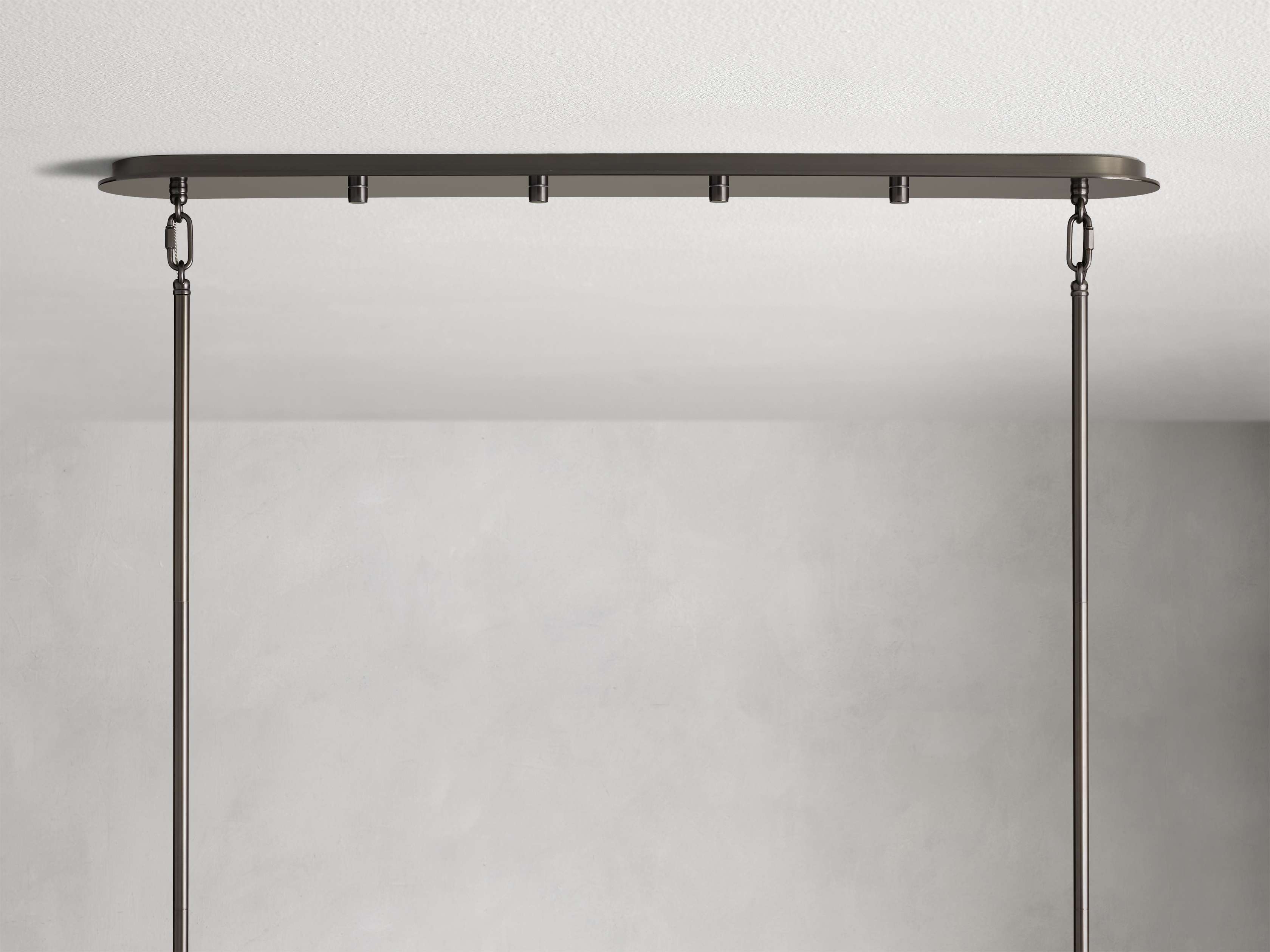 Black Glass Round chandelier - Isla Court for dining room view 15