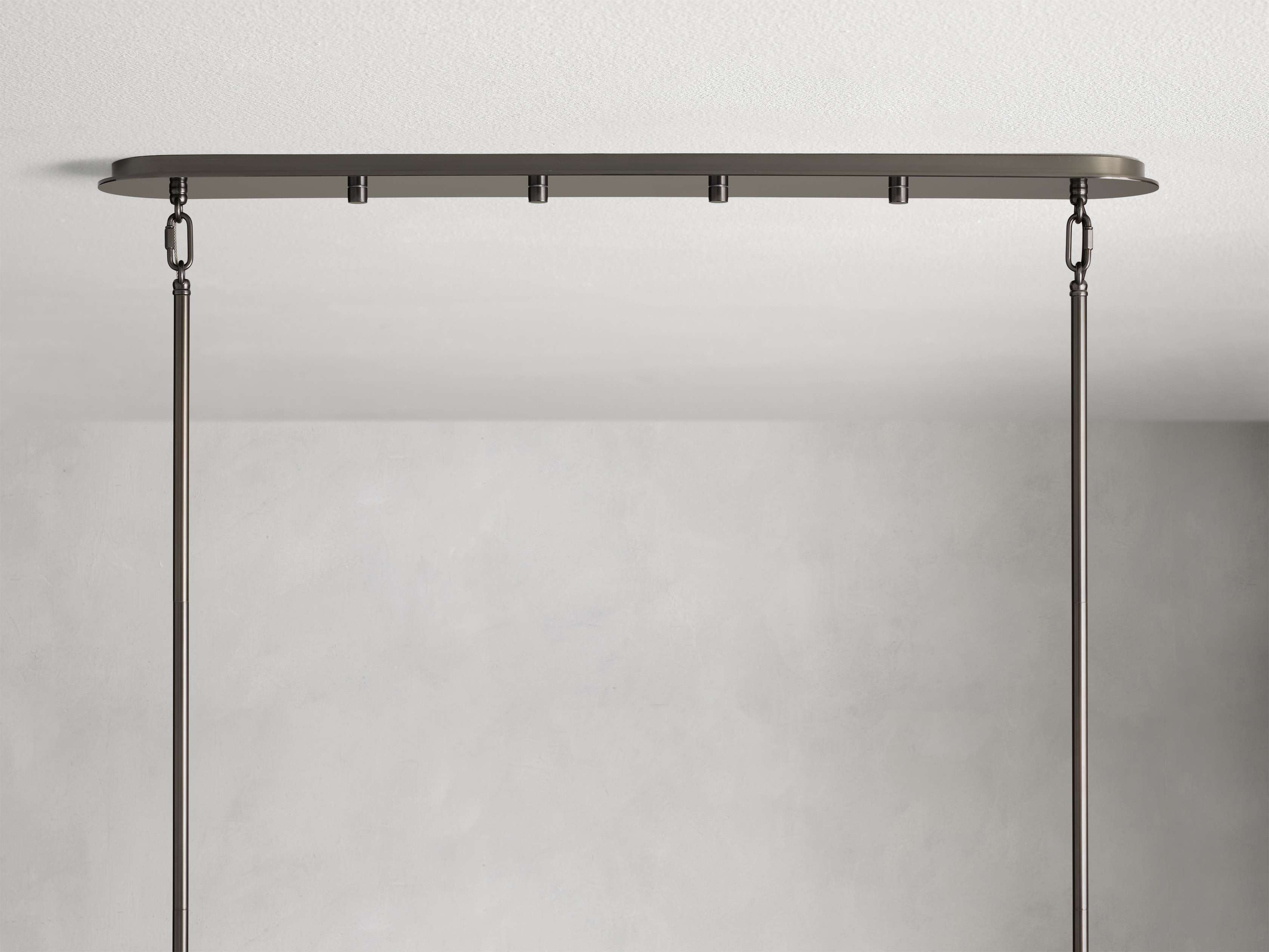 Black Glass Round chandelier - Isla Court for dining room view 27
