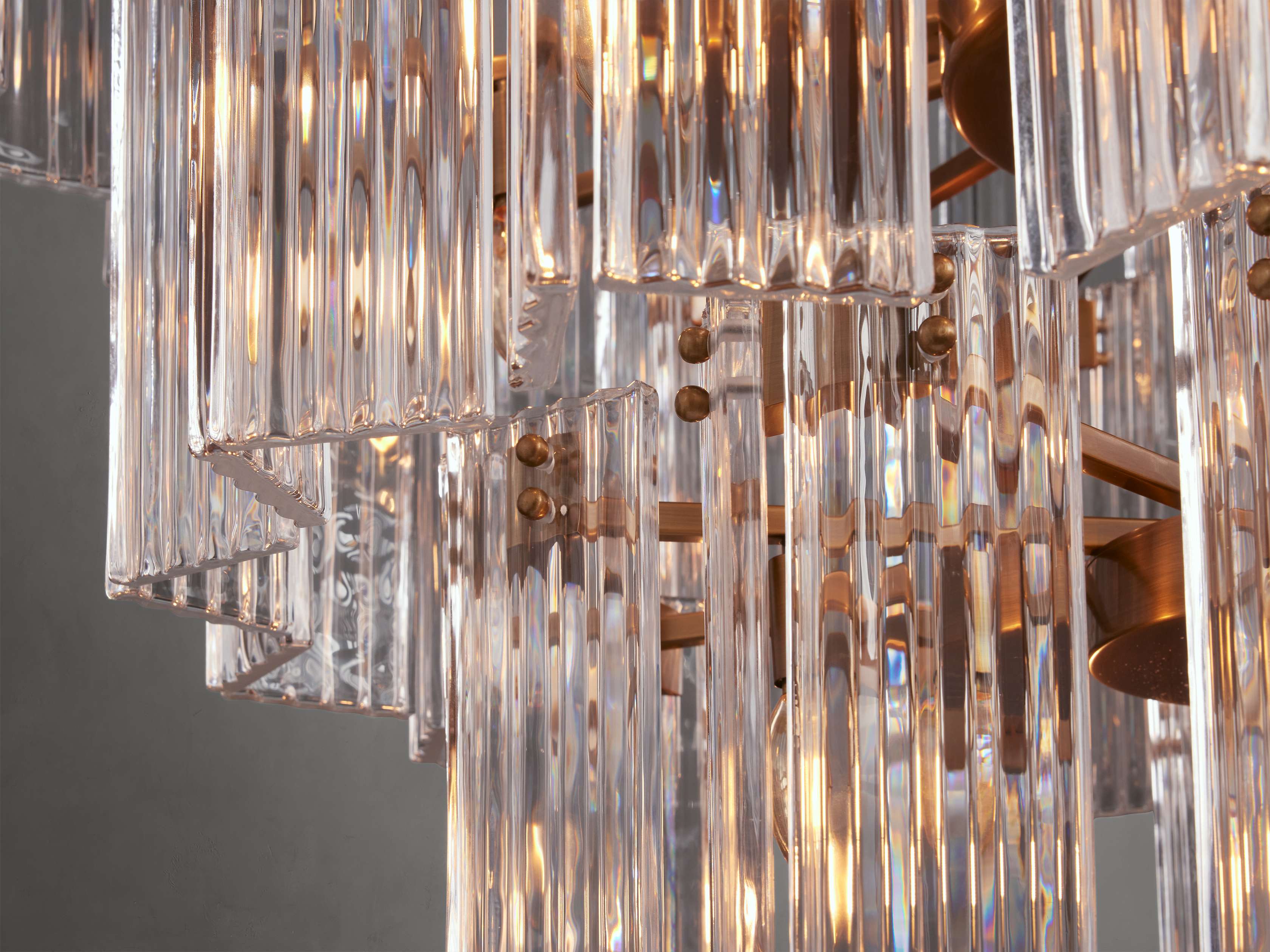 Black Glass Round chandelier - Della Court for dining room view 9