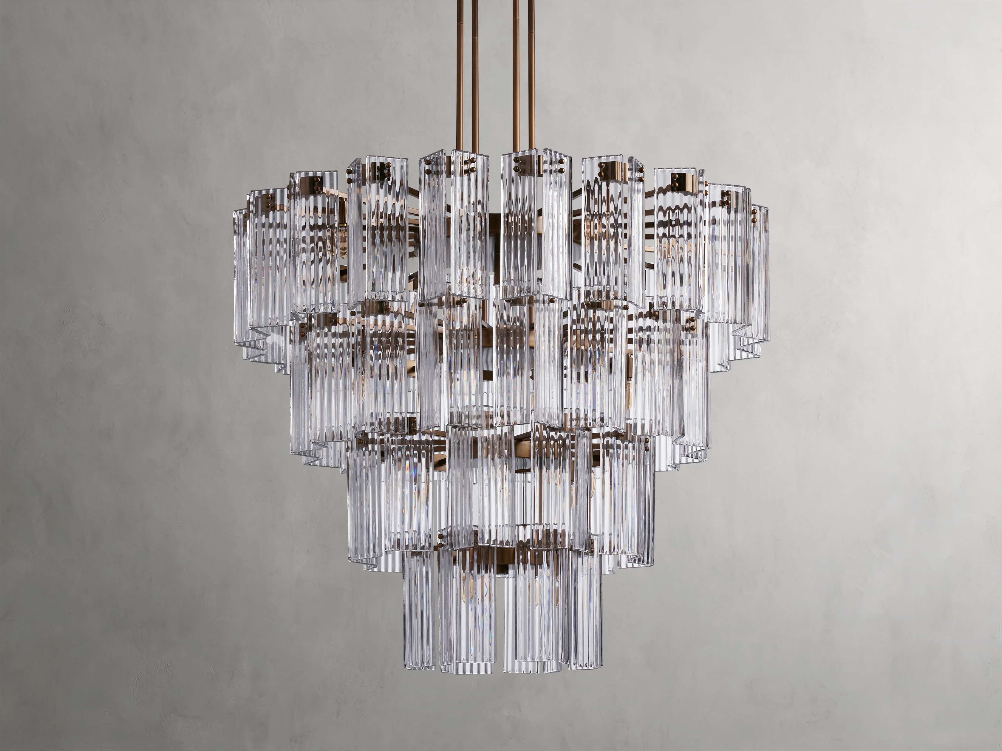 Black Glass Round chandelier - Della Court for dining room view 8