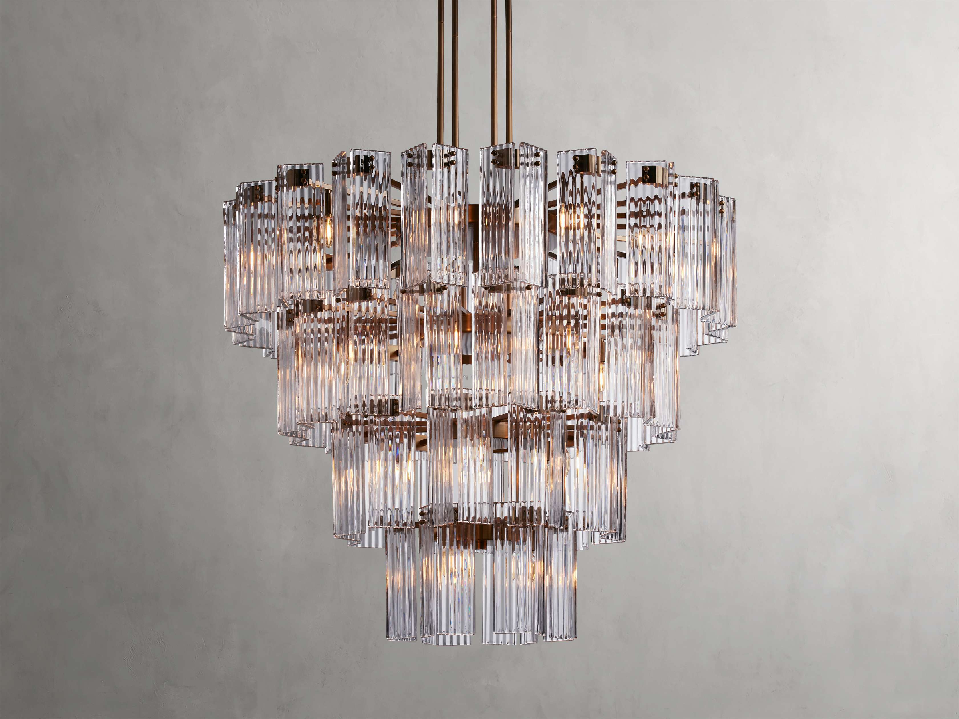 Black Glass Round chandelier - Della Court for dining room view 12