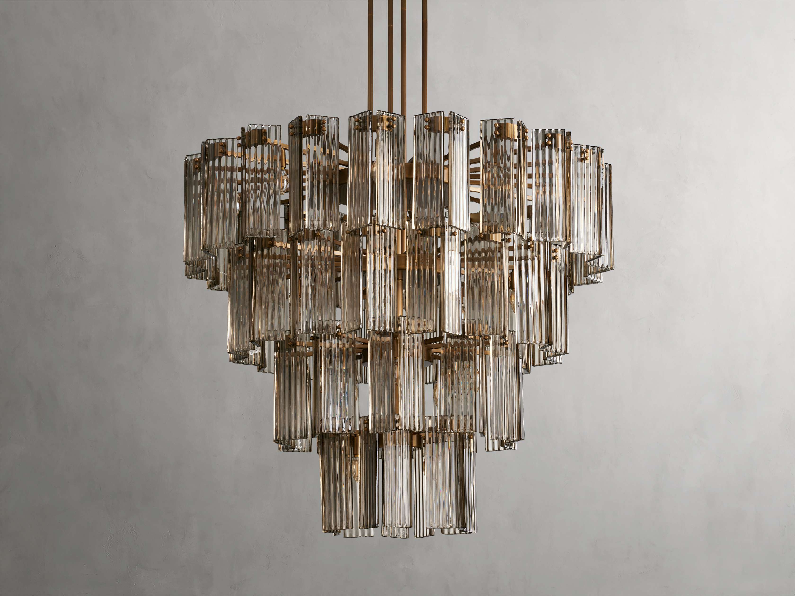 Black Glass Round chandelier - Della Court for dining room view 24
