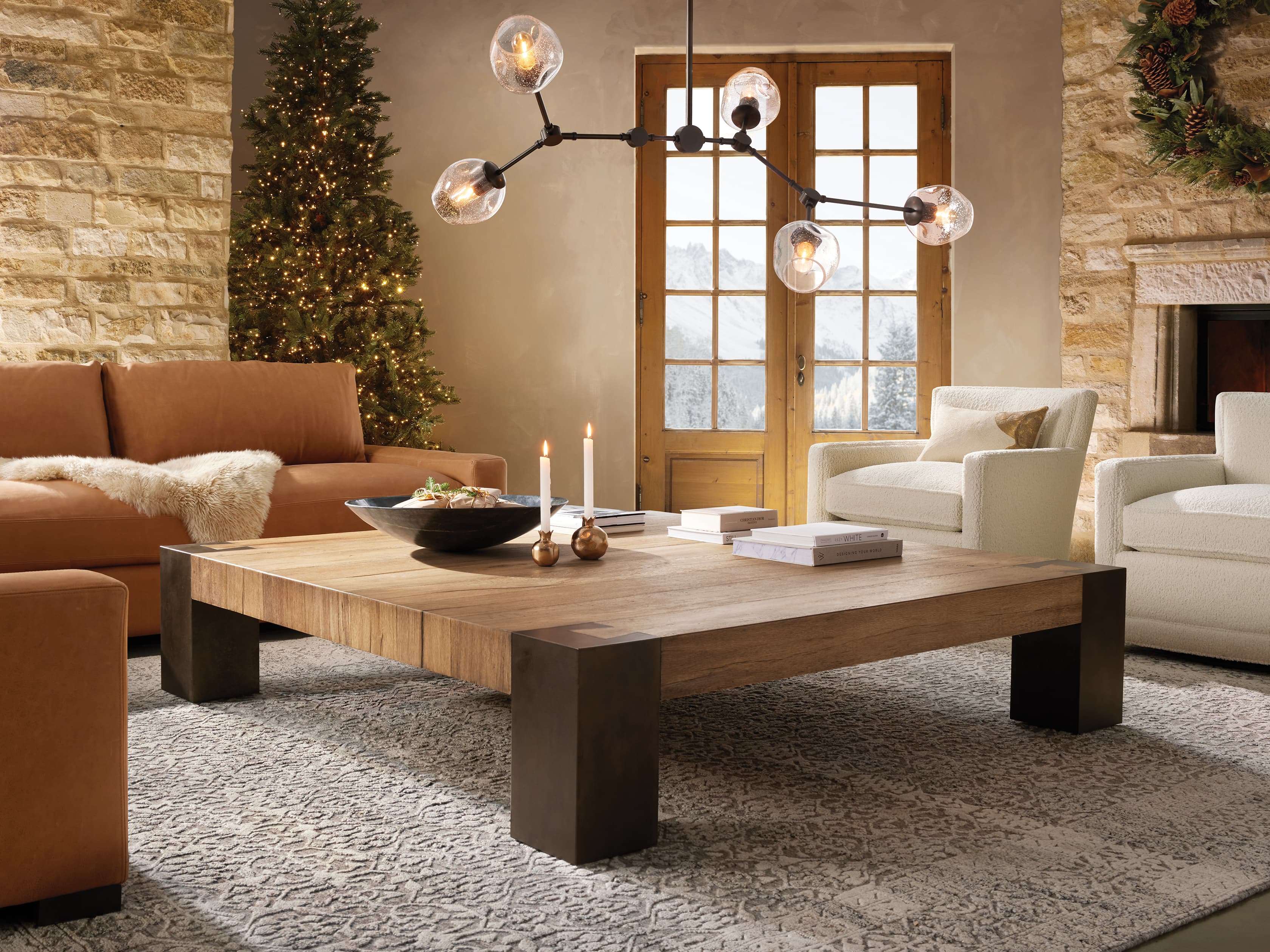 Clear Glass chandelier - Aurelia Court for dining room view 8