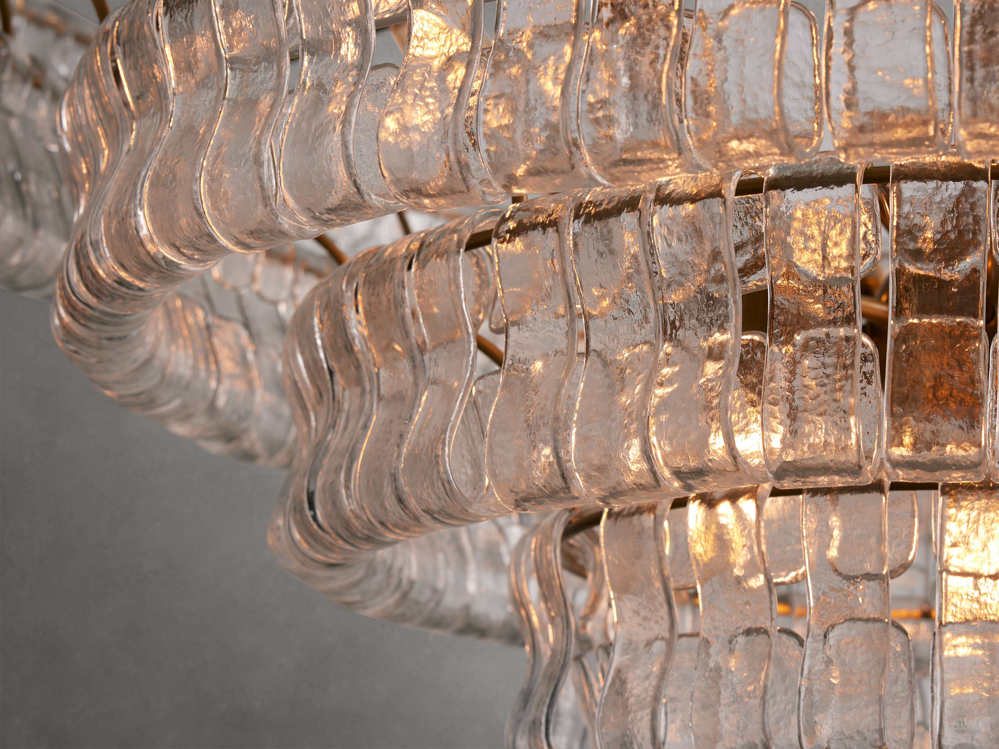 Black Glass Round chandelier - Kora Court for dining room view 13
