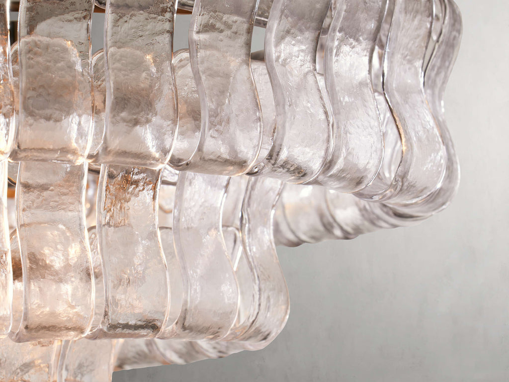 Black Glass Candle chandelier - Willa Wisp for dining room view 6