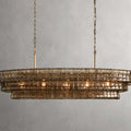 Black Glass Candle chandelier - Willa Wisp for dining room view 1