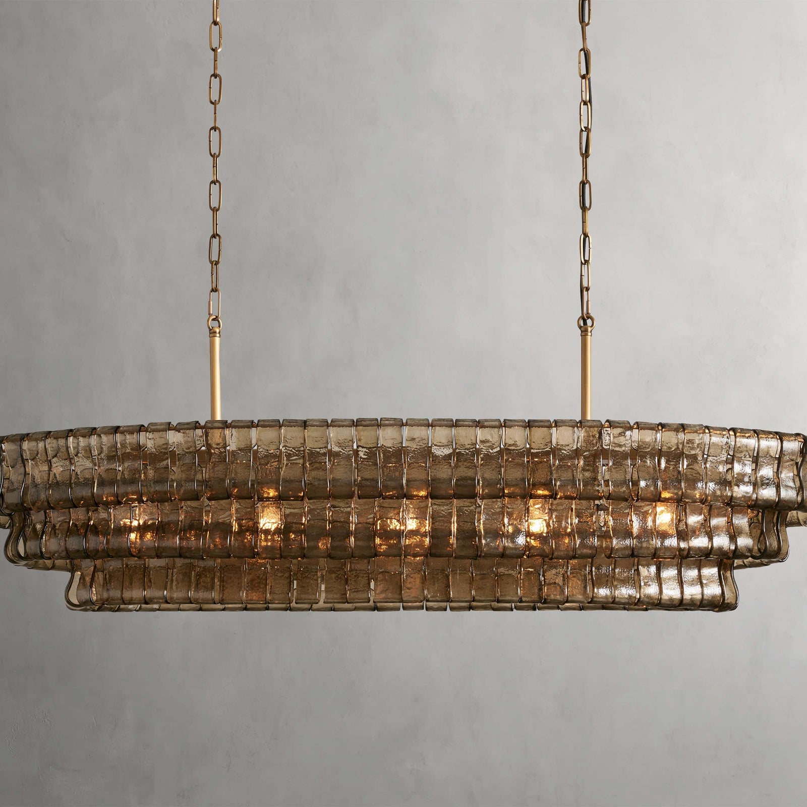 Black Glass Candle chandelier - Willa Wisp for dining room view 1