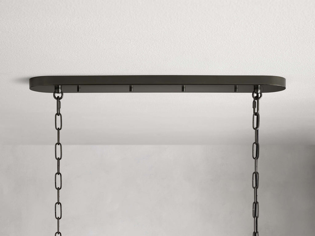 Black Glass Candle chandelier - Willa Wisp for dining room view 11