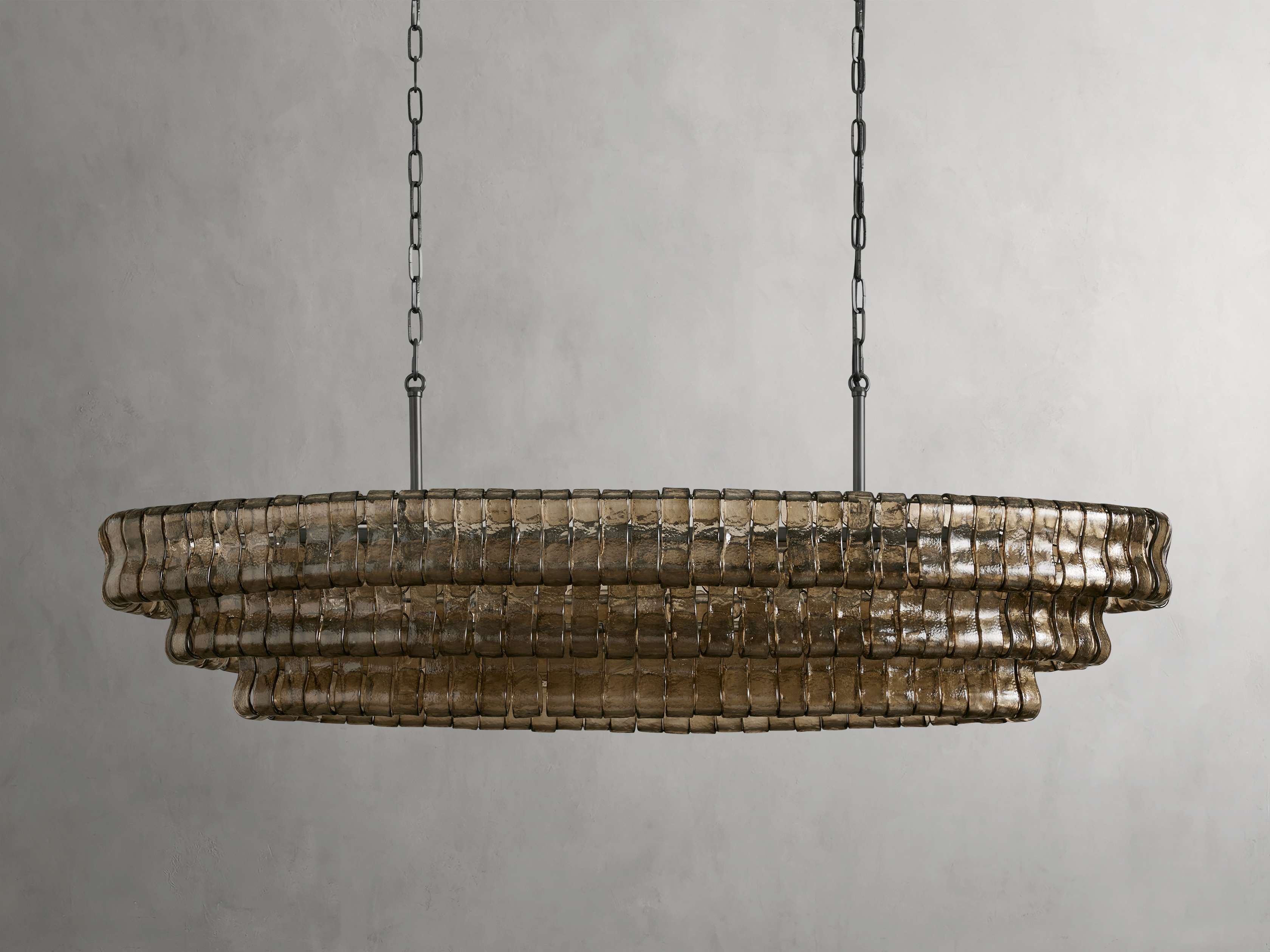 Black Glass Candle chandelier - Willa Wisp for dining room view 9
