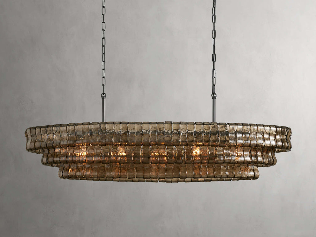 Black Glass Candle chandelier - Willa Wisp for dining room view 22