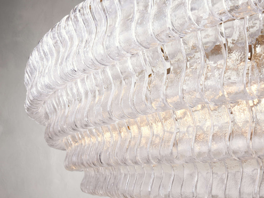 Black Glass Candle chandelier - Willa Wisp for dining room view 8