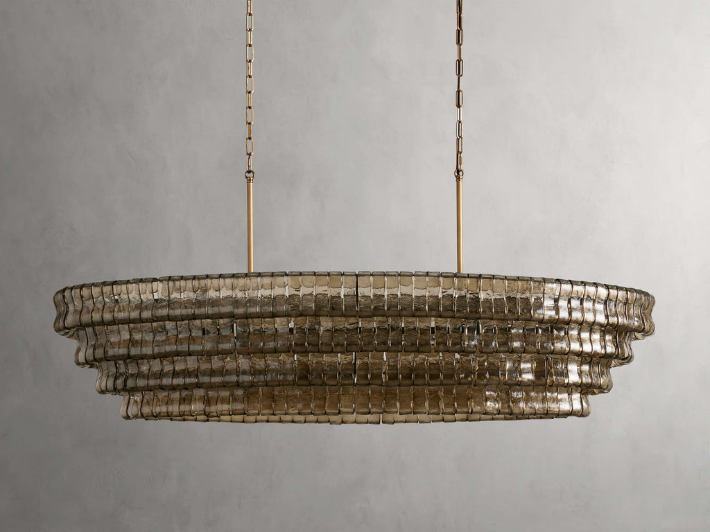 Black Glass Candle chandelier - Willa Wisp for dining room view 3