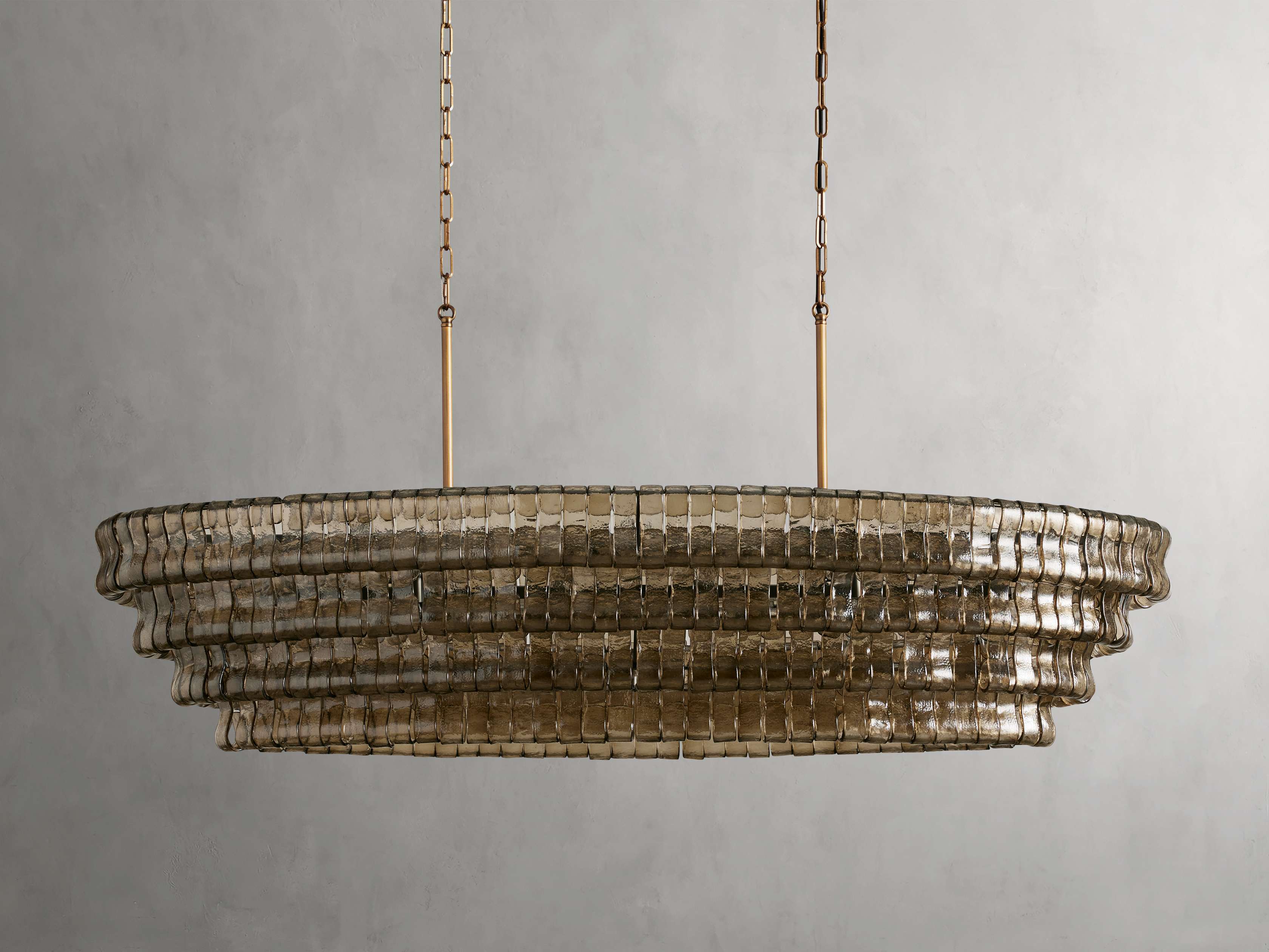 Black Glass Candle chandelier - Willa Wisp for dining room view 3