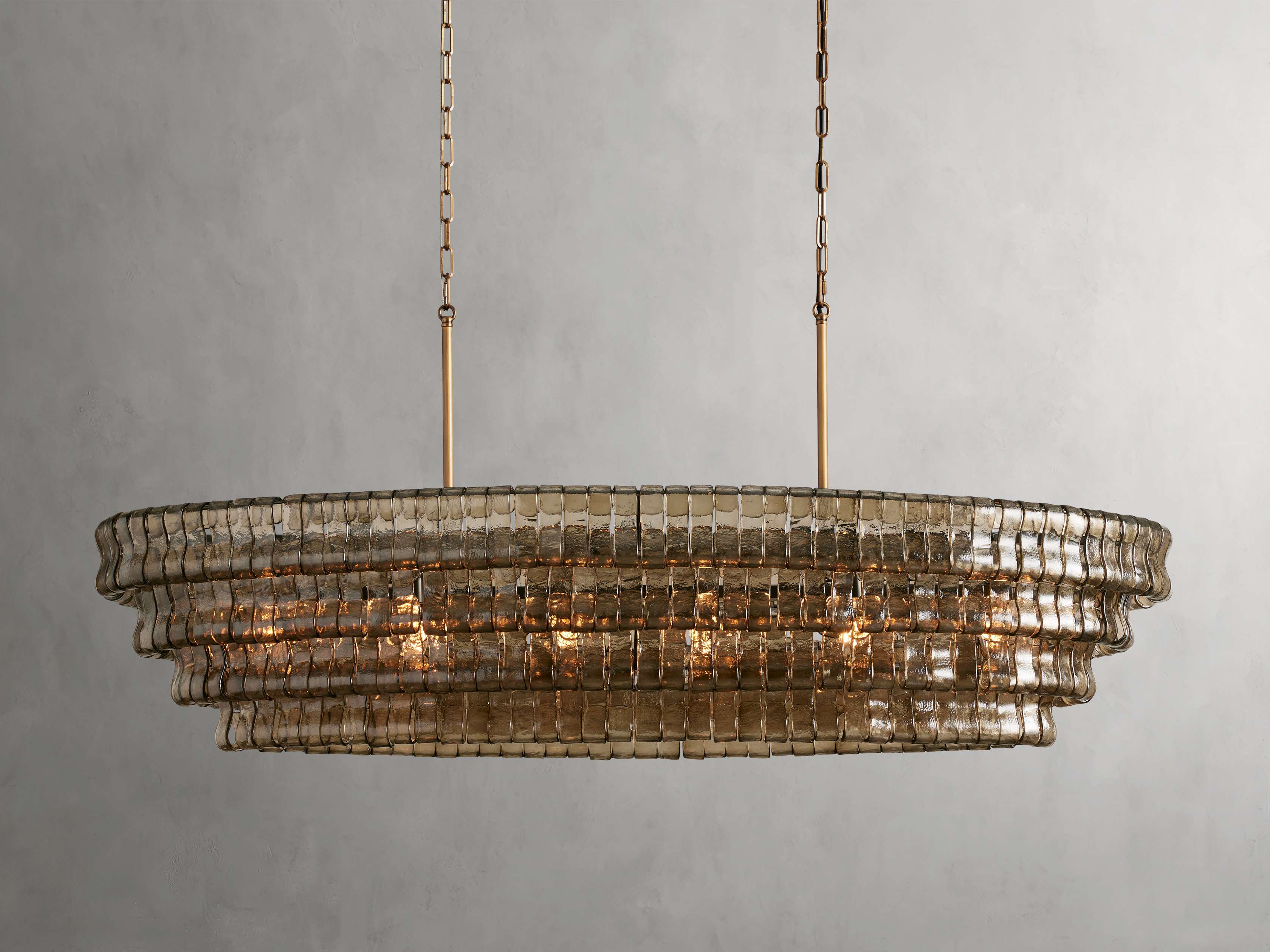 Black Glass Candle chandelier - Willa Wisp for dining room view 12