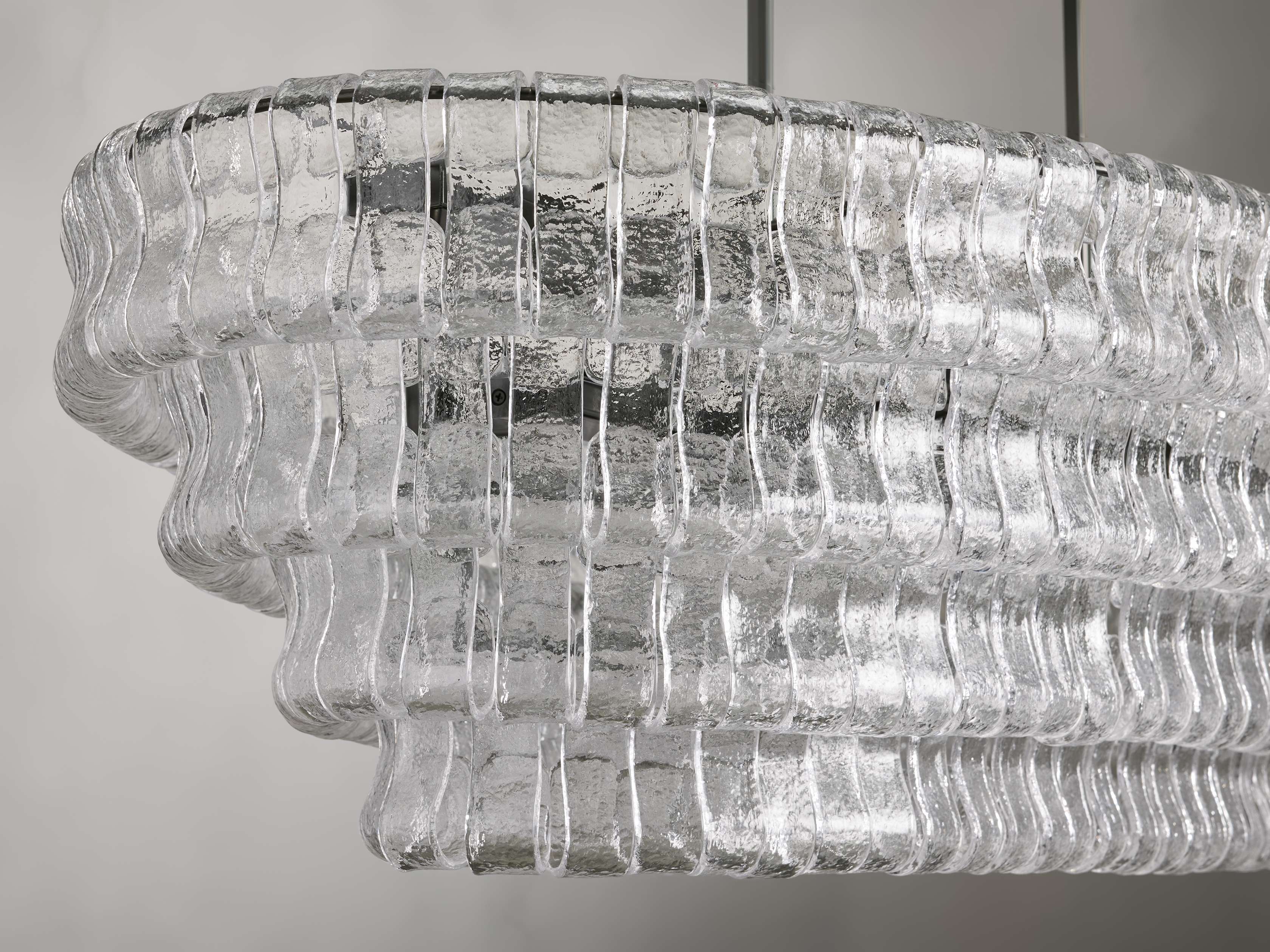 Black Glass Candle chandelier - Willa Wisp for dining room view 19