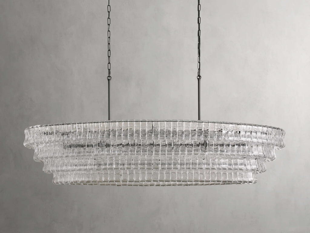 Black Glass Candle chandelier - Willa Wisp for dining room view 18