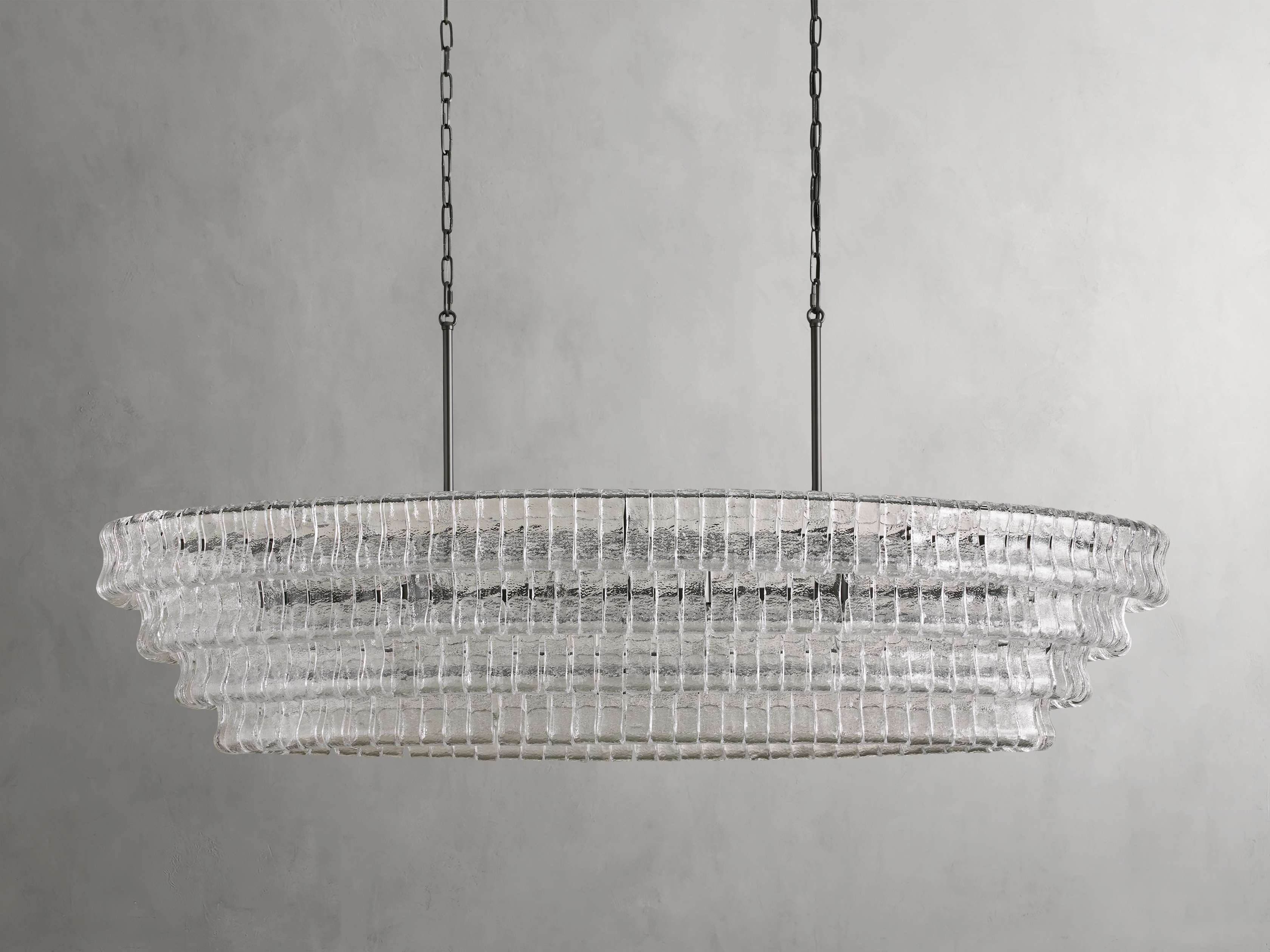 Black Glass Candle chandelier - Willa Wisp for dining room view 18