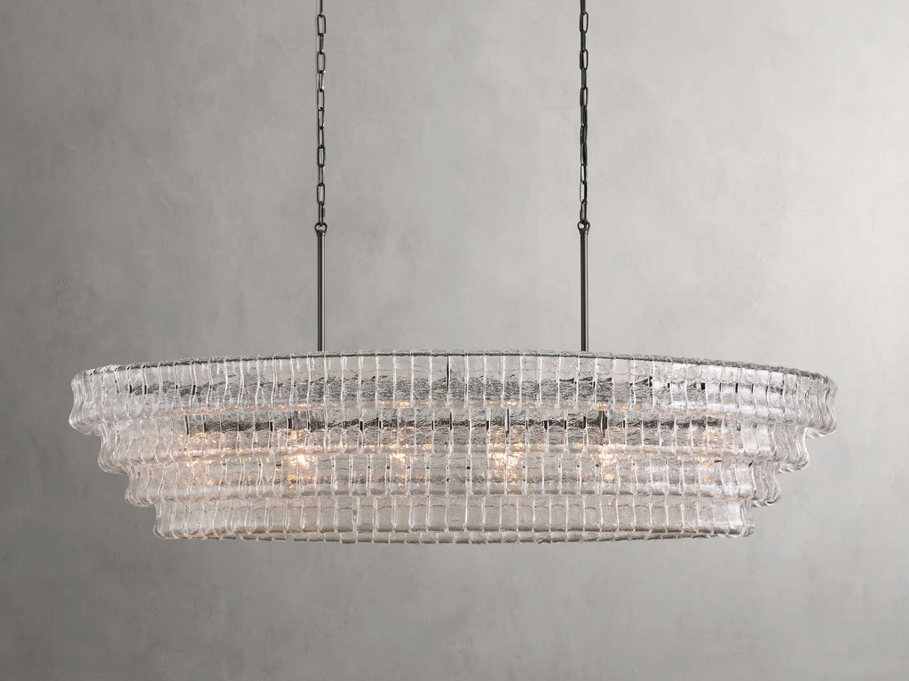 Black Glass Candle chandelier - Willa Wisp for dining room view 25