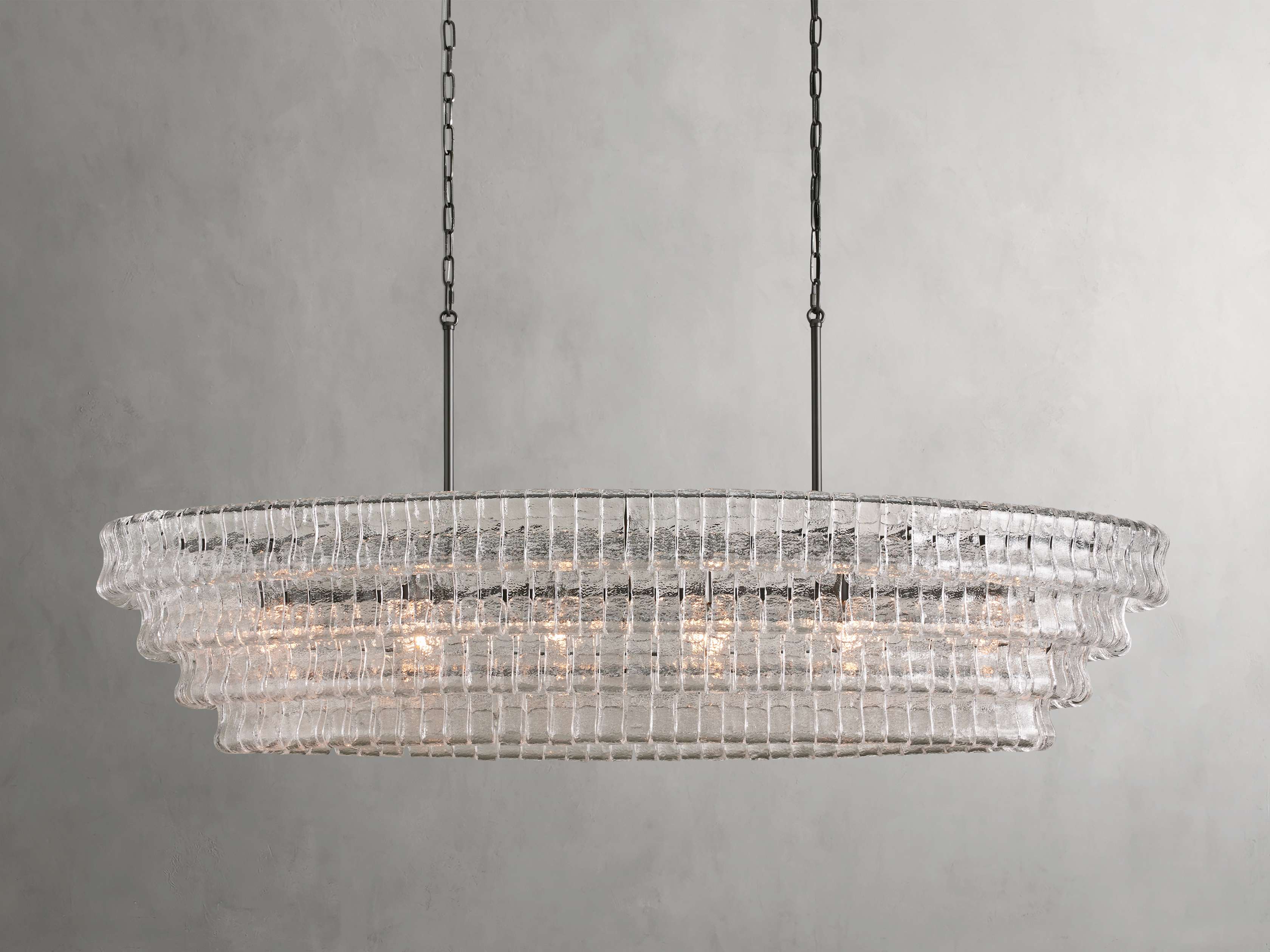 Black Glass Candle chandelier - Willa Wisp for dining room view 25