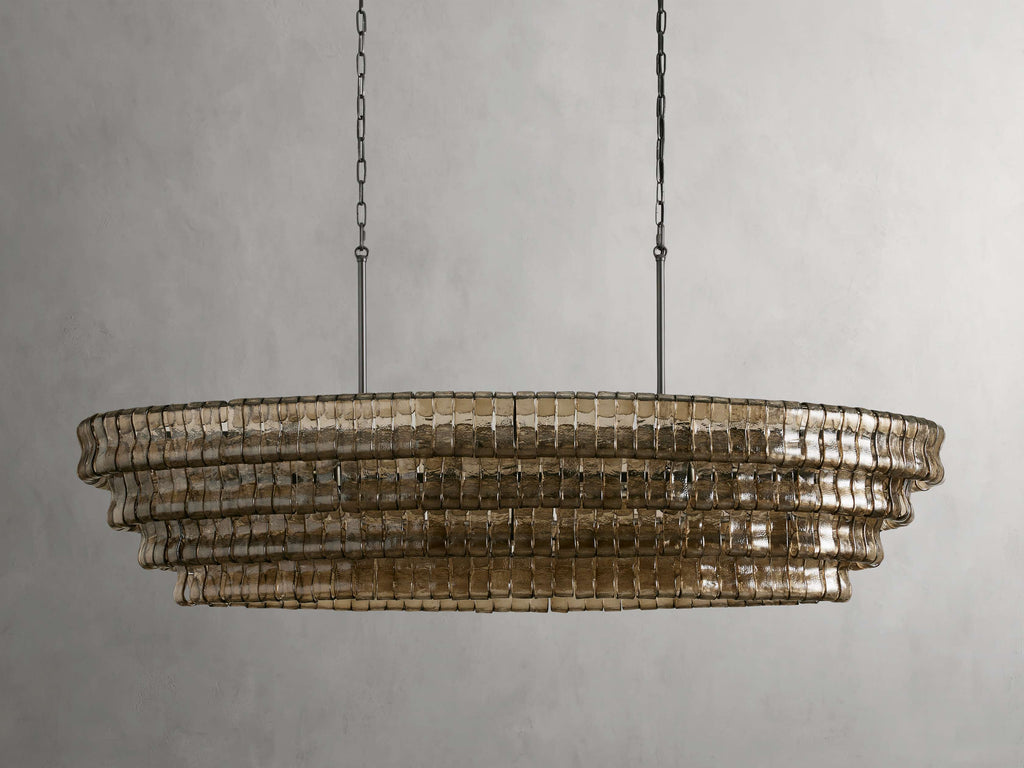 Black Glass Candle chandelier - Willa Wisp for dining room view 13