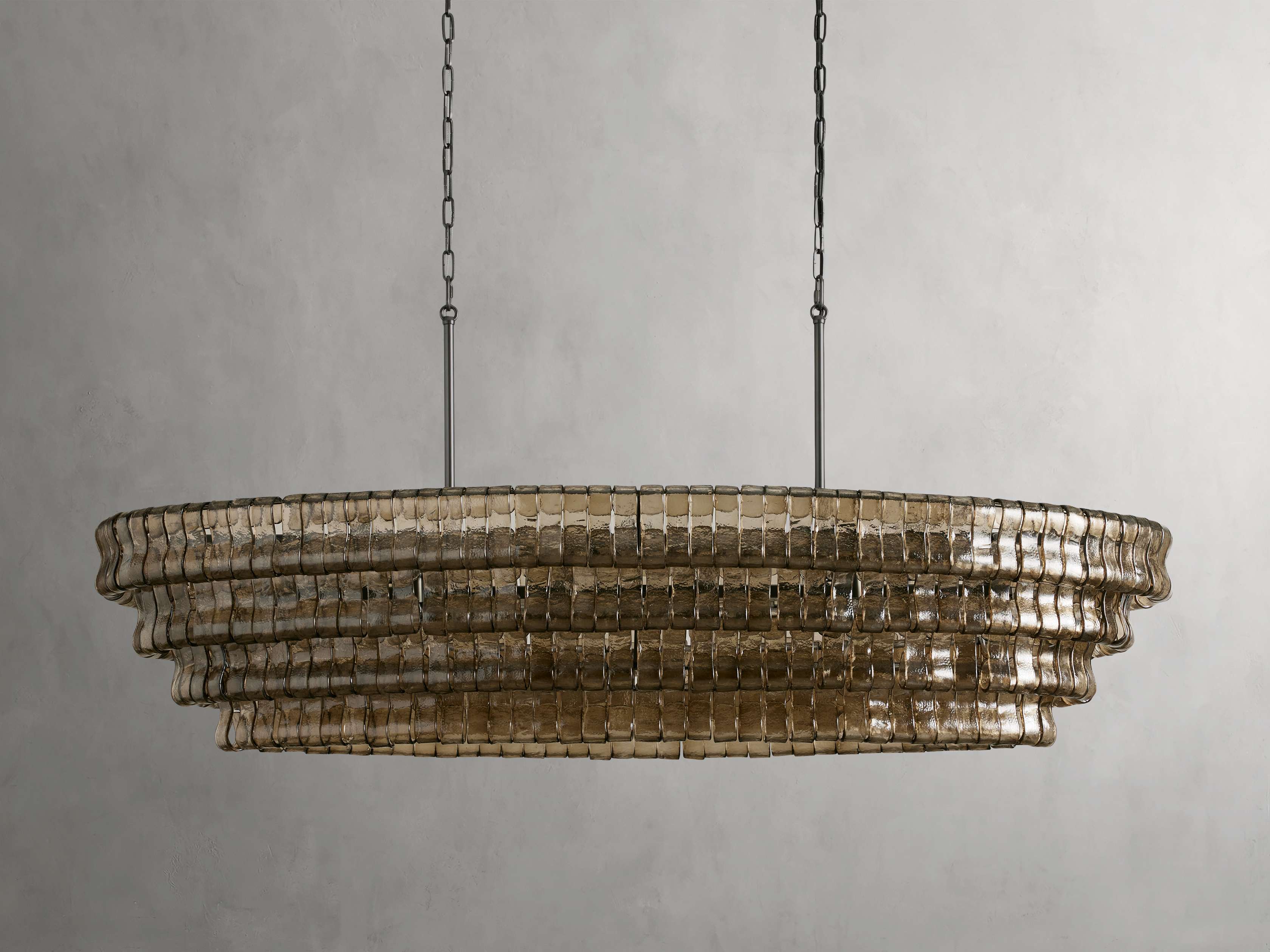 Black Glass Candle chandelier - Willa Wisp for dining room view 13
