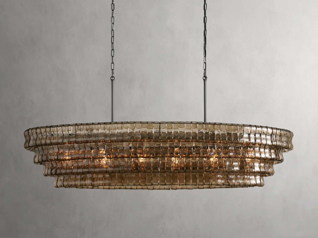 Black Glass Candle chandelier - Willa Wisp for dining room view 23