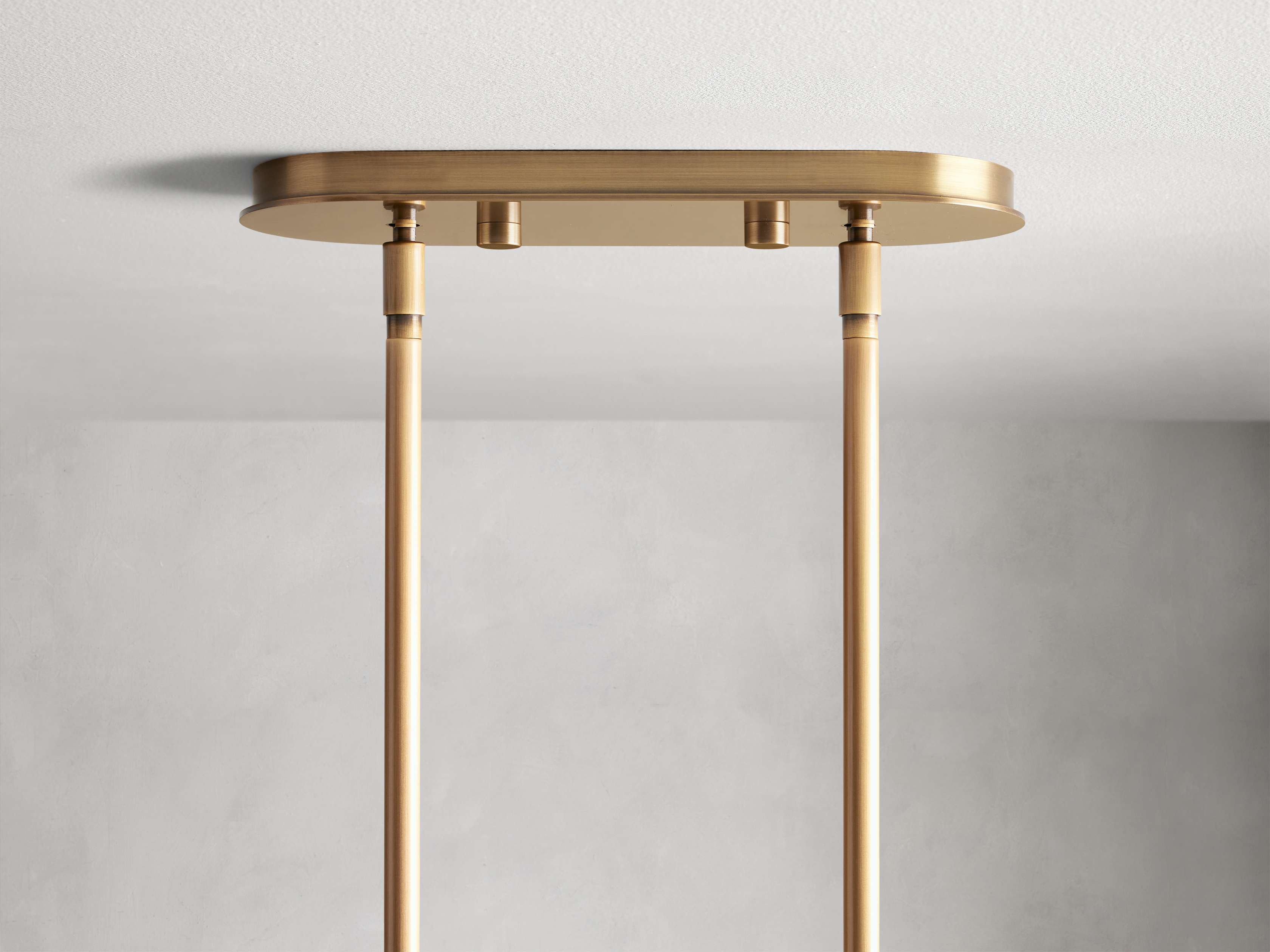 Polished Nickel Glass Linear chandelier - Talia Wisp for dining room view 4