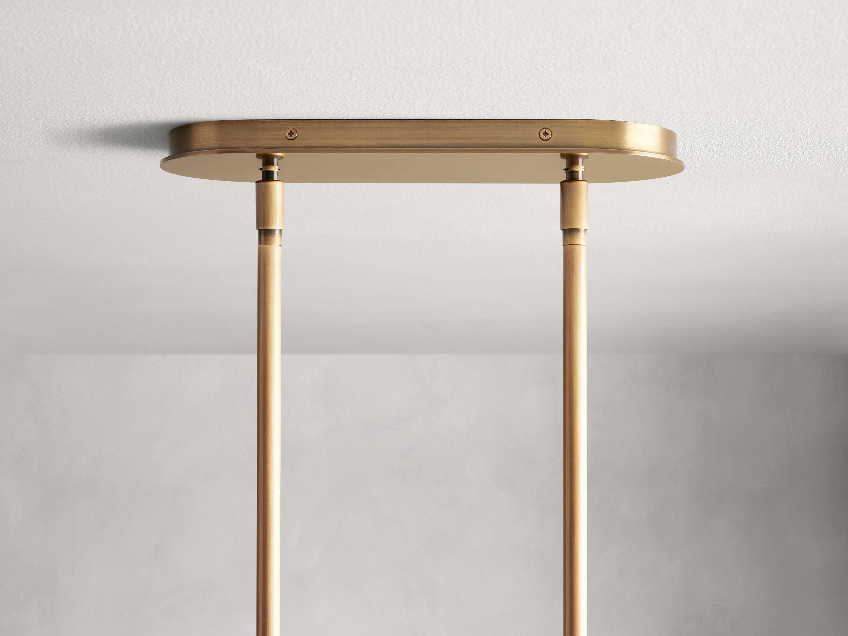 Polished Nickel Glass Linear chandelier - Talia Wisp for dining room view 5