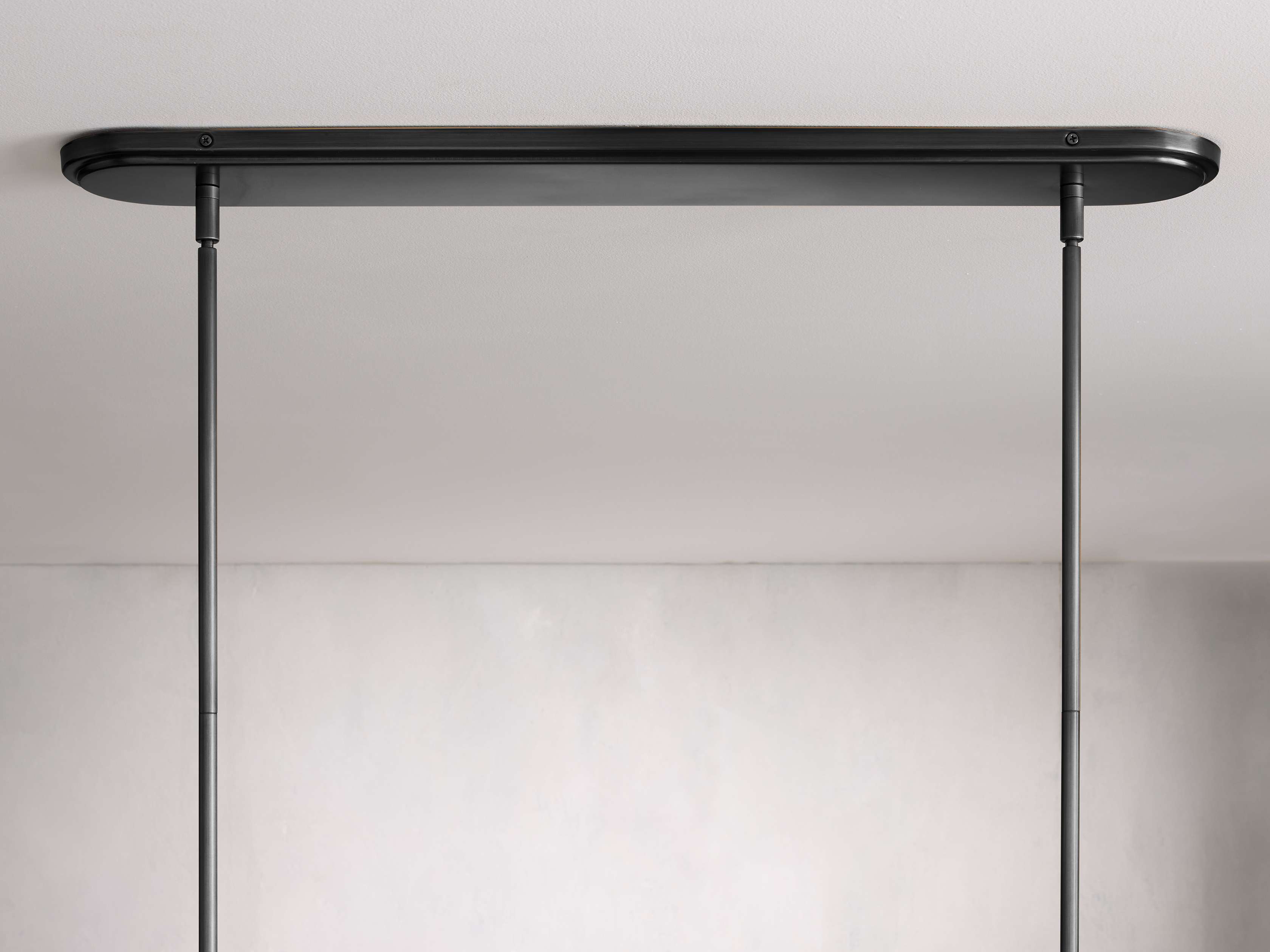 Black Brass Linear chandelier - Linnea Wisp for dining room view 2
