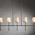 Black Brass Linear chandelier - Linnea Wisp for dining room view 1