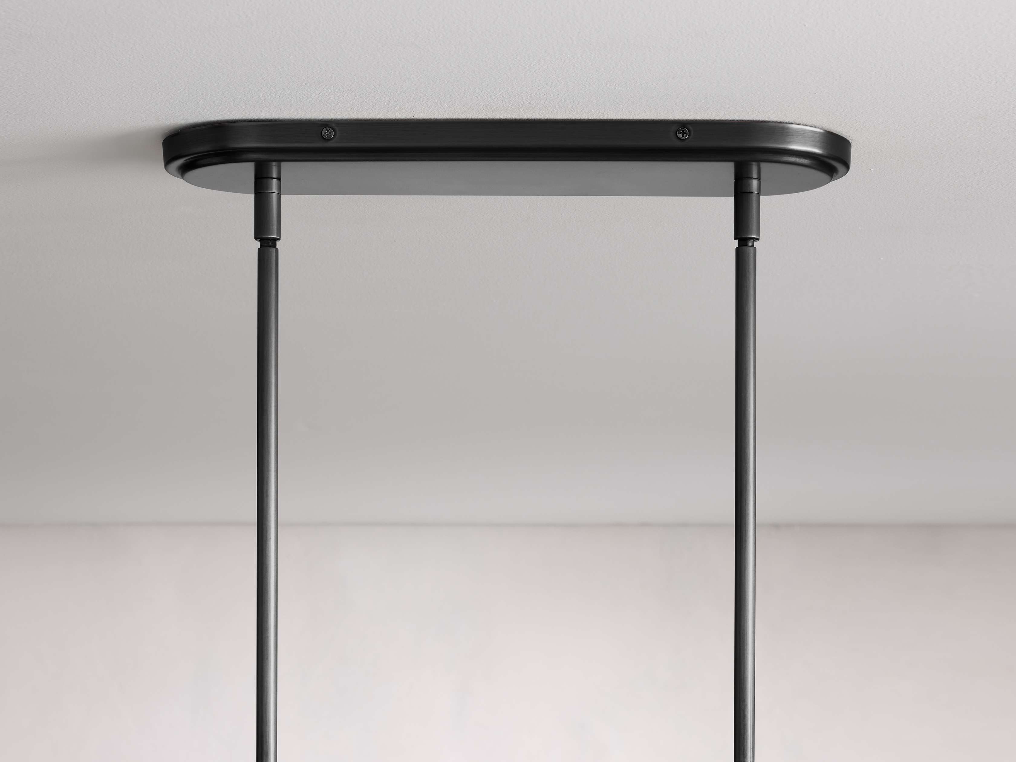 Black Brass Linear chandelier - Linnea Wisp for dining room view 13