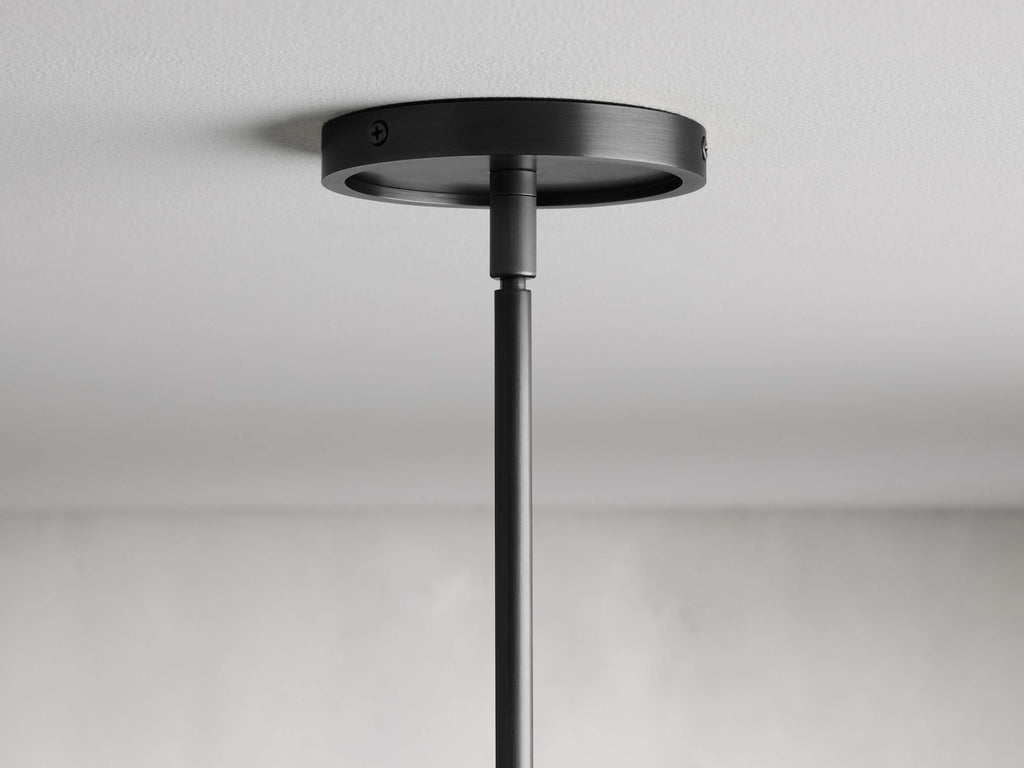 Black Brass Round chandelier - Dorian Wisp for dining room view 8