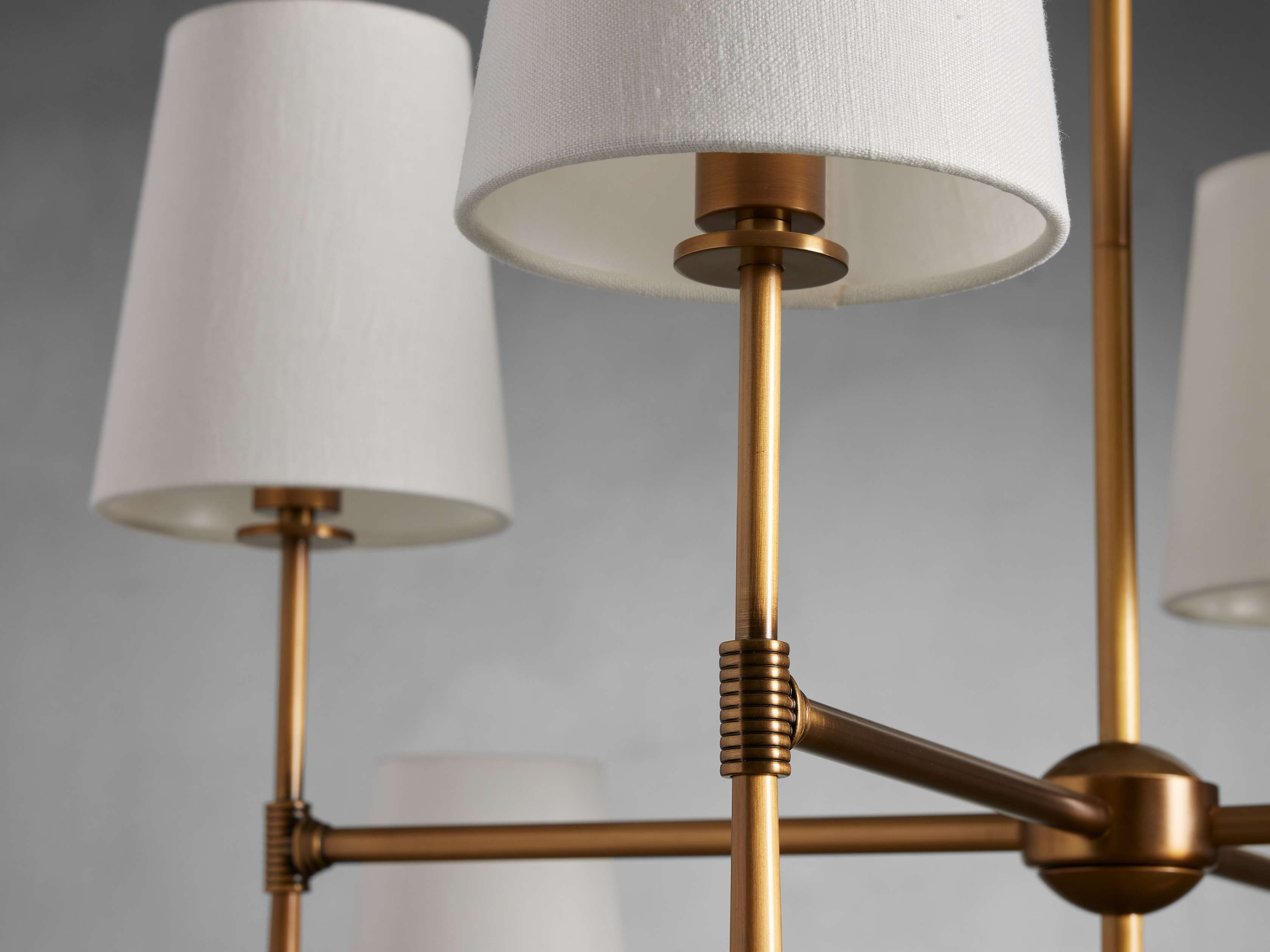 Black Brass chandelier - Keira Wisp for dining room view 7